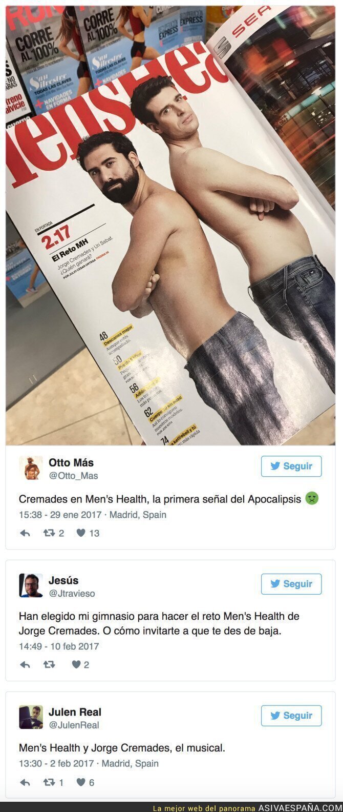 63312 - Uri Sabat y Jorge Cremades llevan un mes de reto Men’s Health… y así lucen hoy