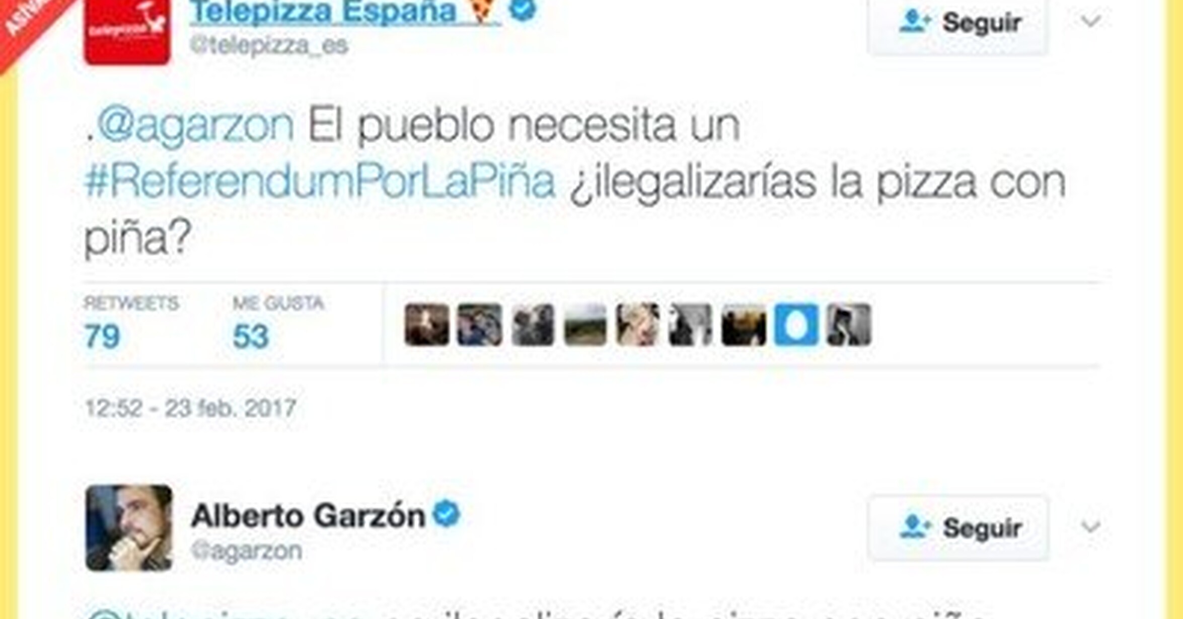 La Gran Respuesta De Alberto Garzon A Telepizza Al Ser Preguntado Por Ilegalizar La Pizza Con Pina