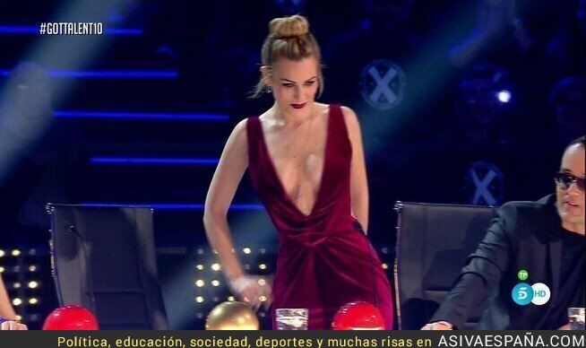 64538 - El explosivo y sugerente look con poca ropa de Edurne deja boquiabierto a la audiencia