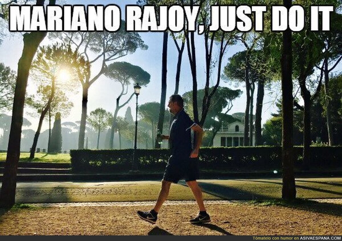 Publicidad gratuita de Nike, por @MarianoRajoy