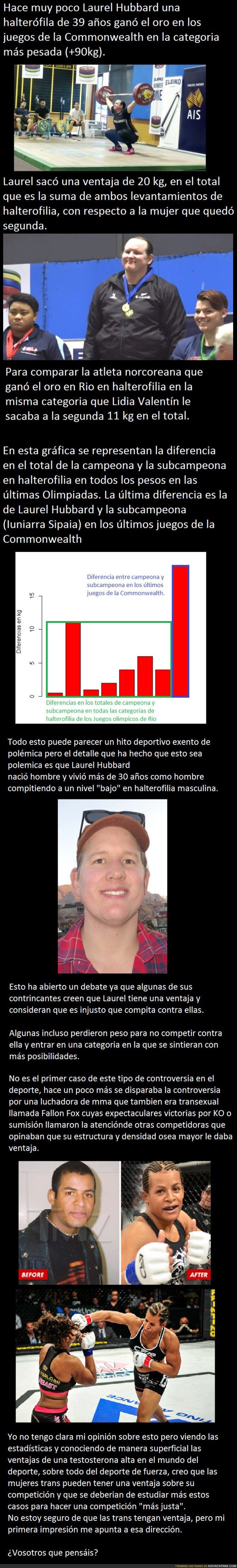 Los trans en el deporte. Un caso reciente.