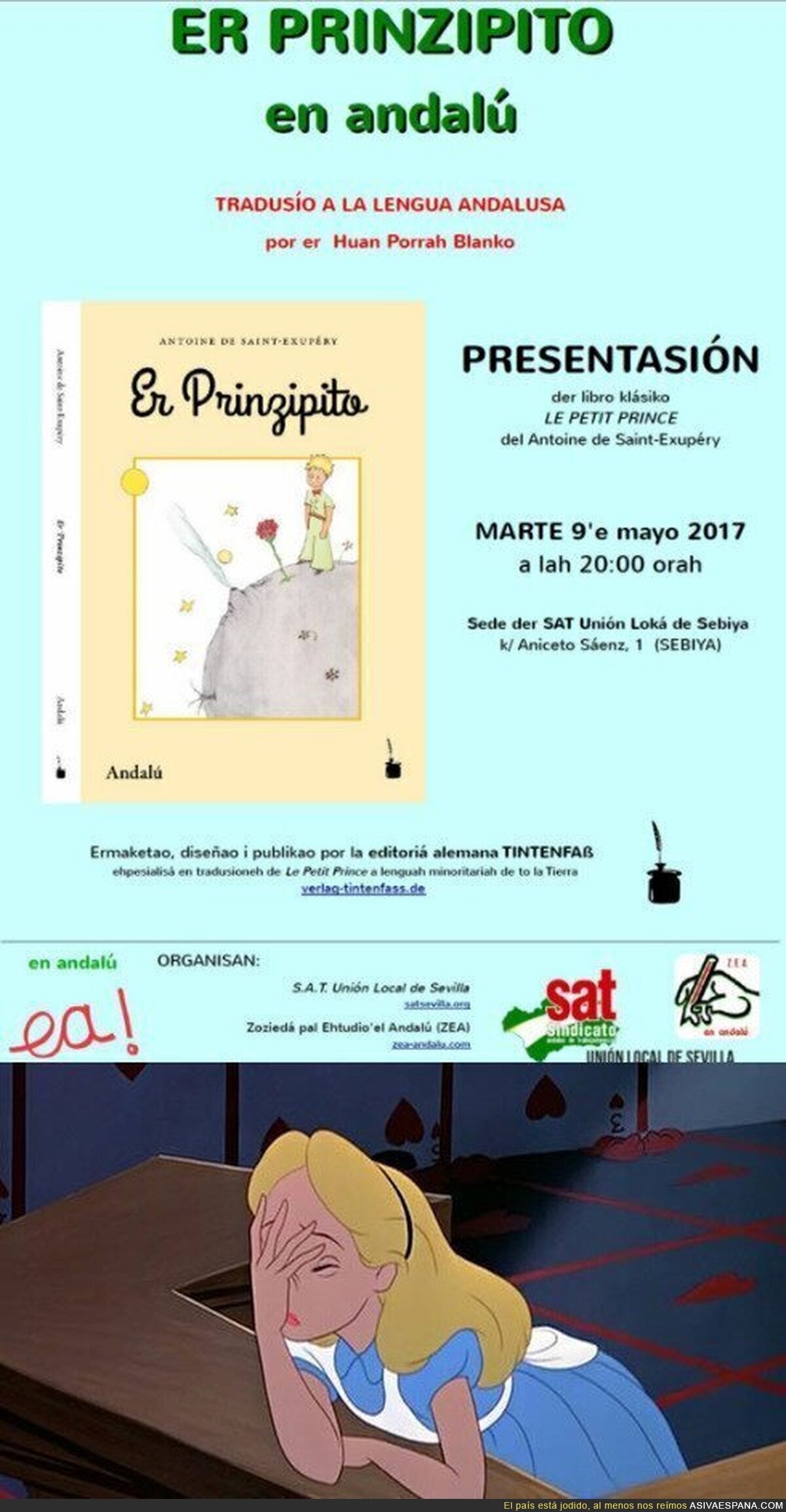 El SAT hace el ridículo traduciendo "El Principito" al andaluz