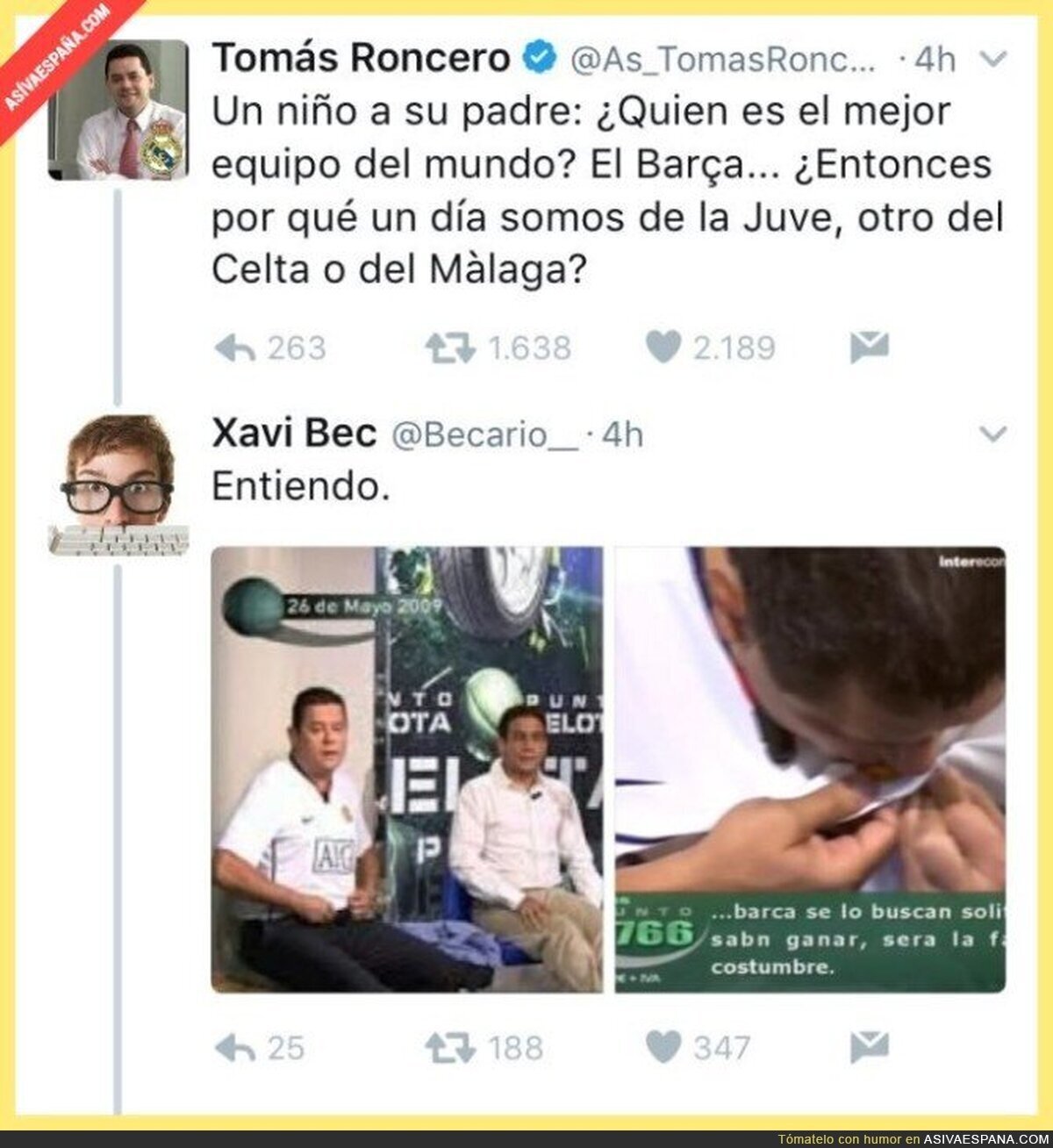 El ZASCA antológico a Tomás Roncero después de intentar ir de gracioso