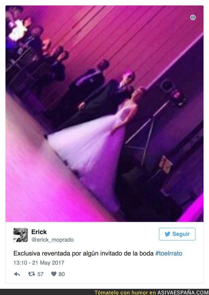 68427 - Un invitado traidor filtra una foto de la boda de Risto y Laura Escanes y les jode la exclusiva