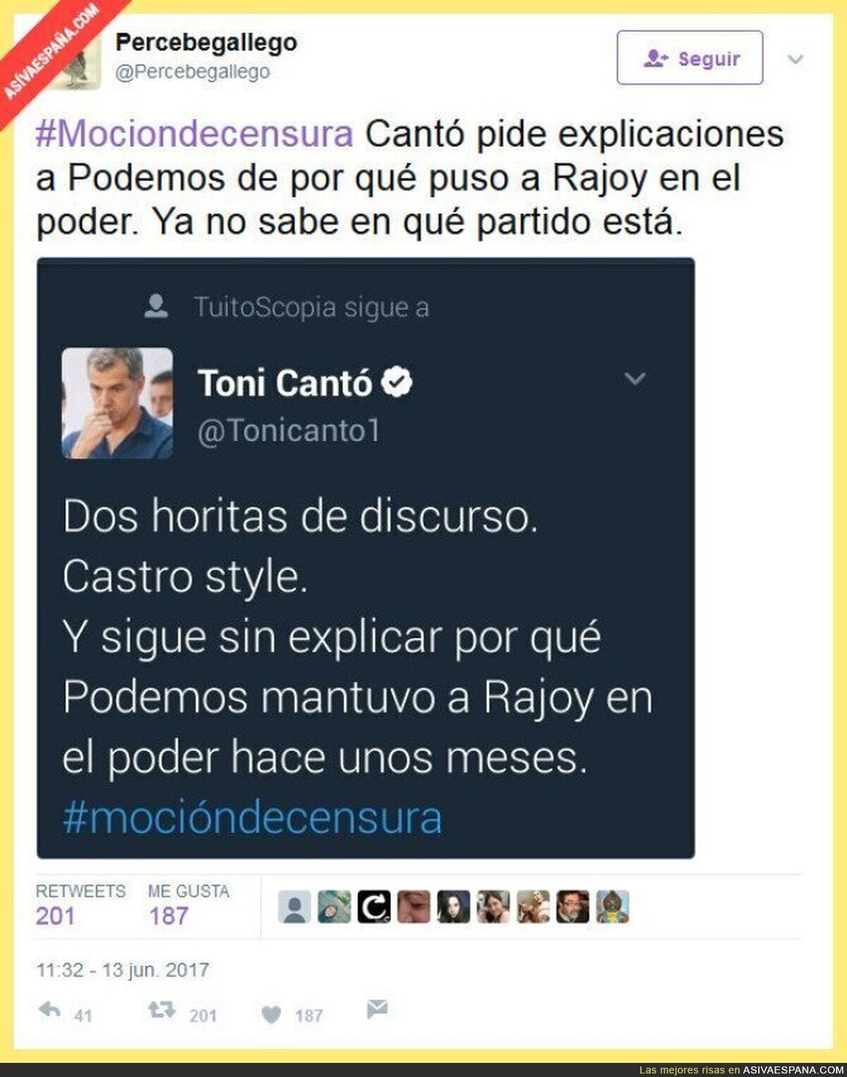 Toni Cantó haciendo de las suyas