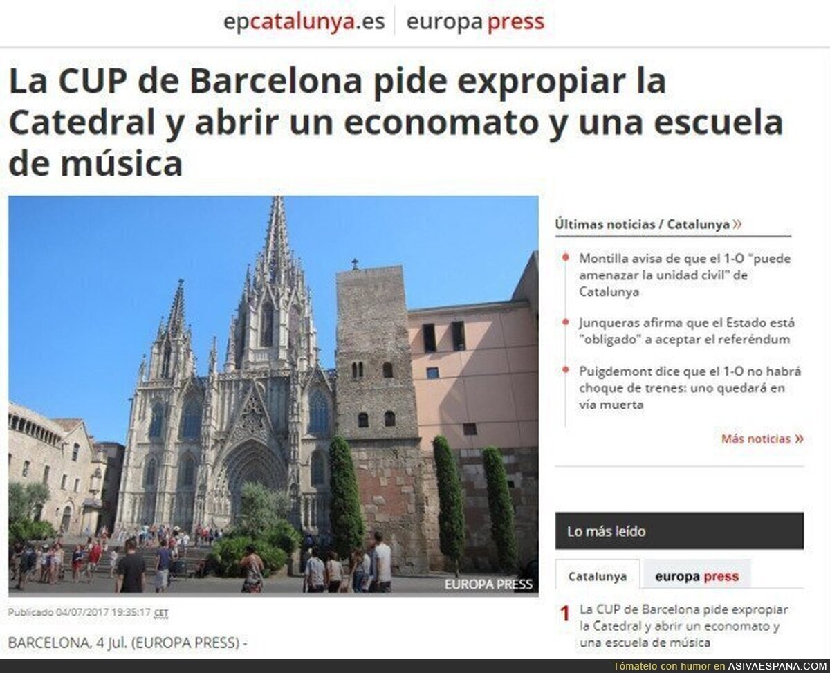 La CUP y sus movidas