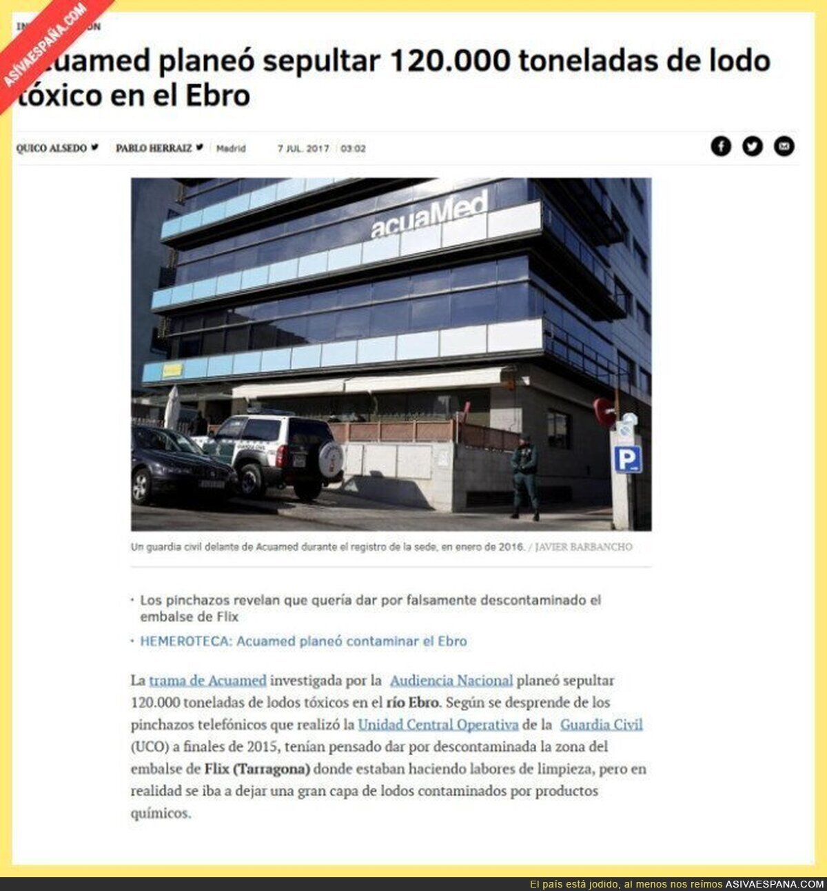 Cuando le das poder a unos psicópatas en Acuamed