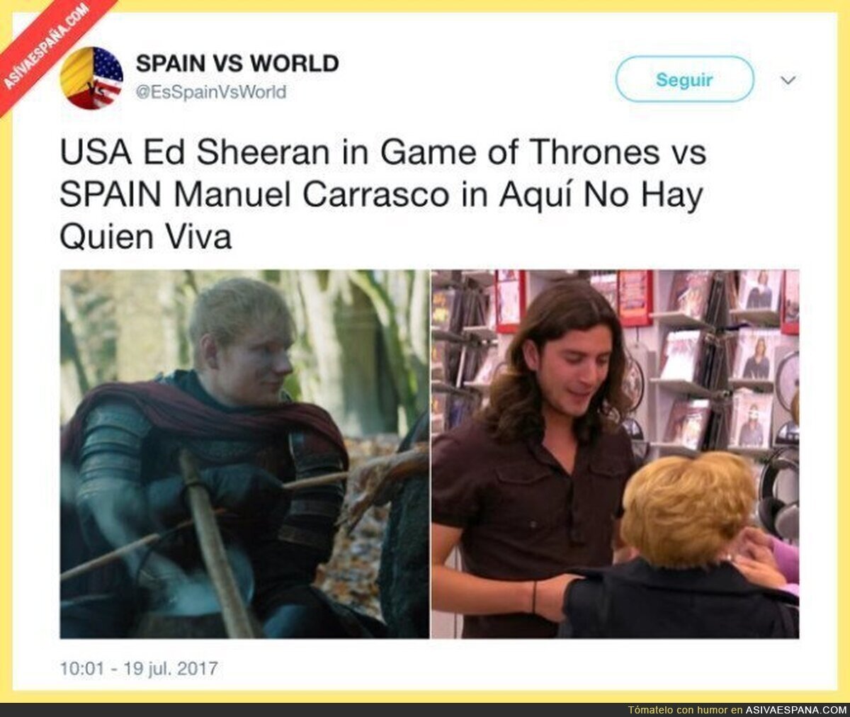Diferentes tipos de cameos en España y Estados Unidos
