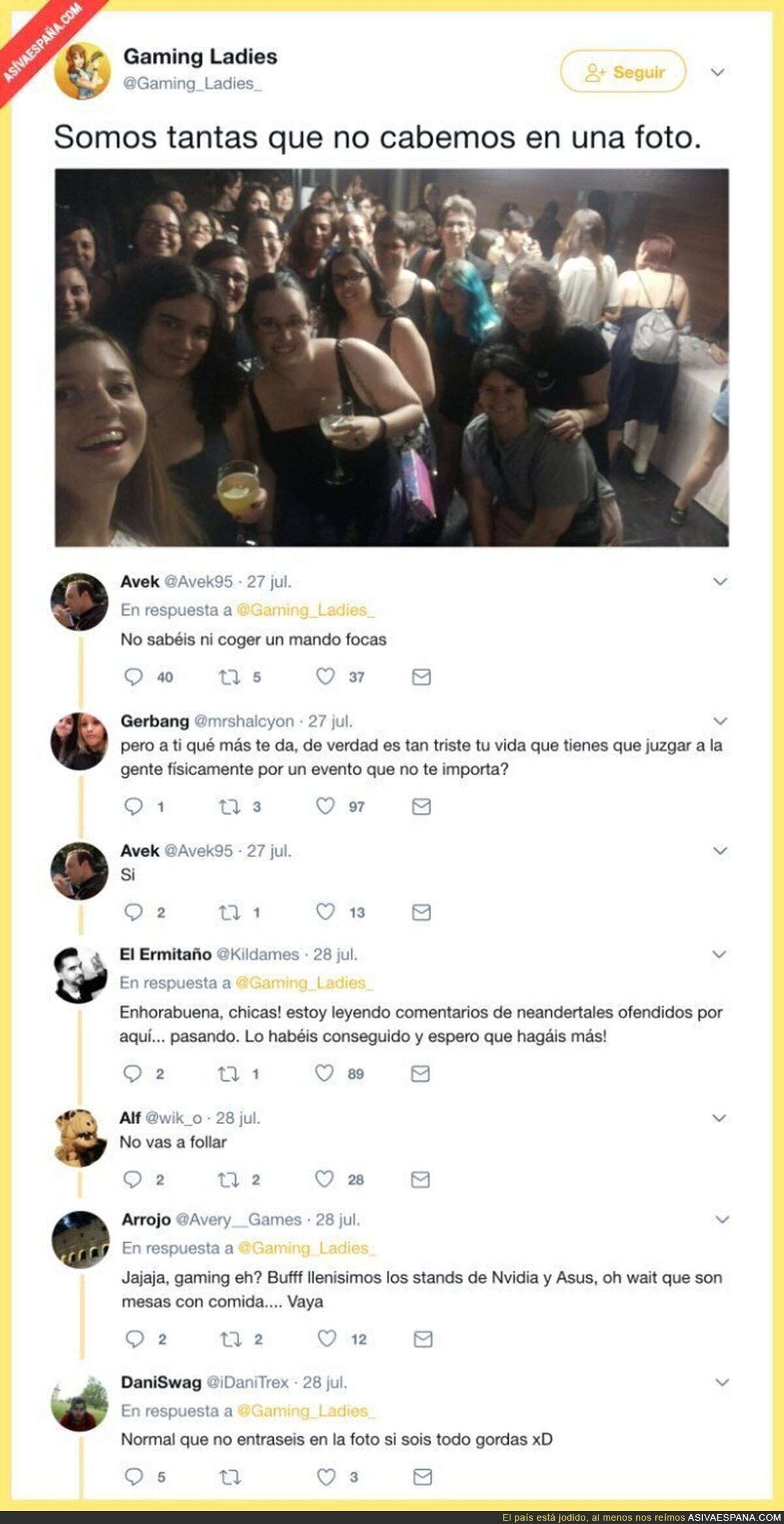 Los repugnantes comentarios que recibieron las chicas de 'Gaming Ladies' tras subir esta foto