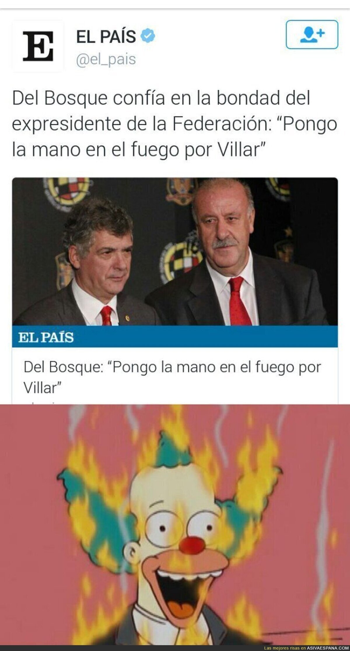 ¿Cómo se puede poner la mano en el fuego por alguien que está en la cárcel?