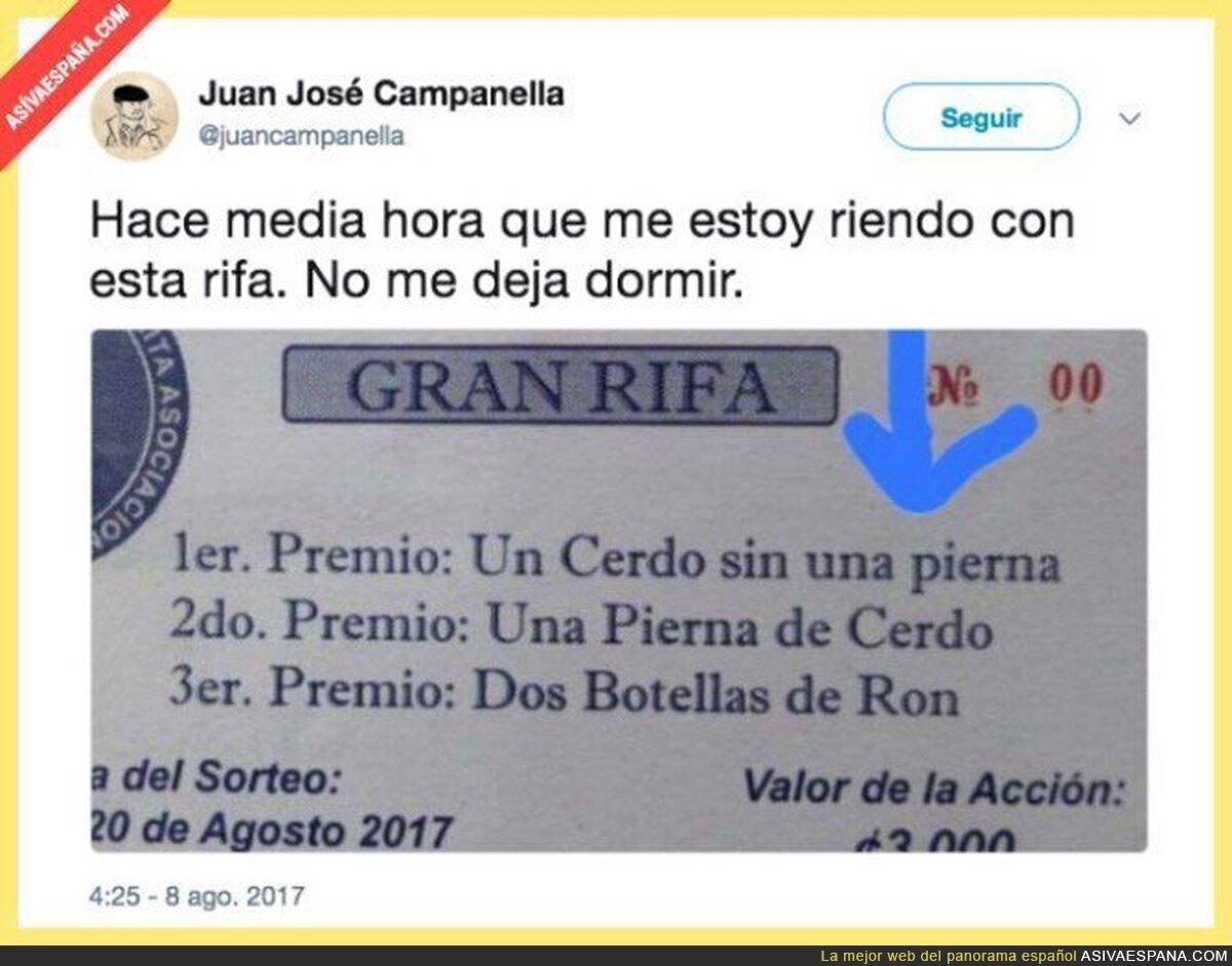 La mejor rifa de la historia