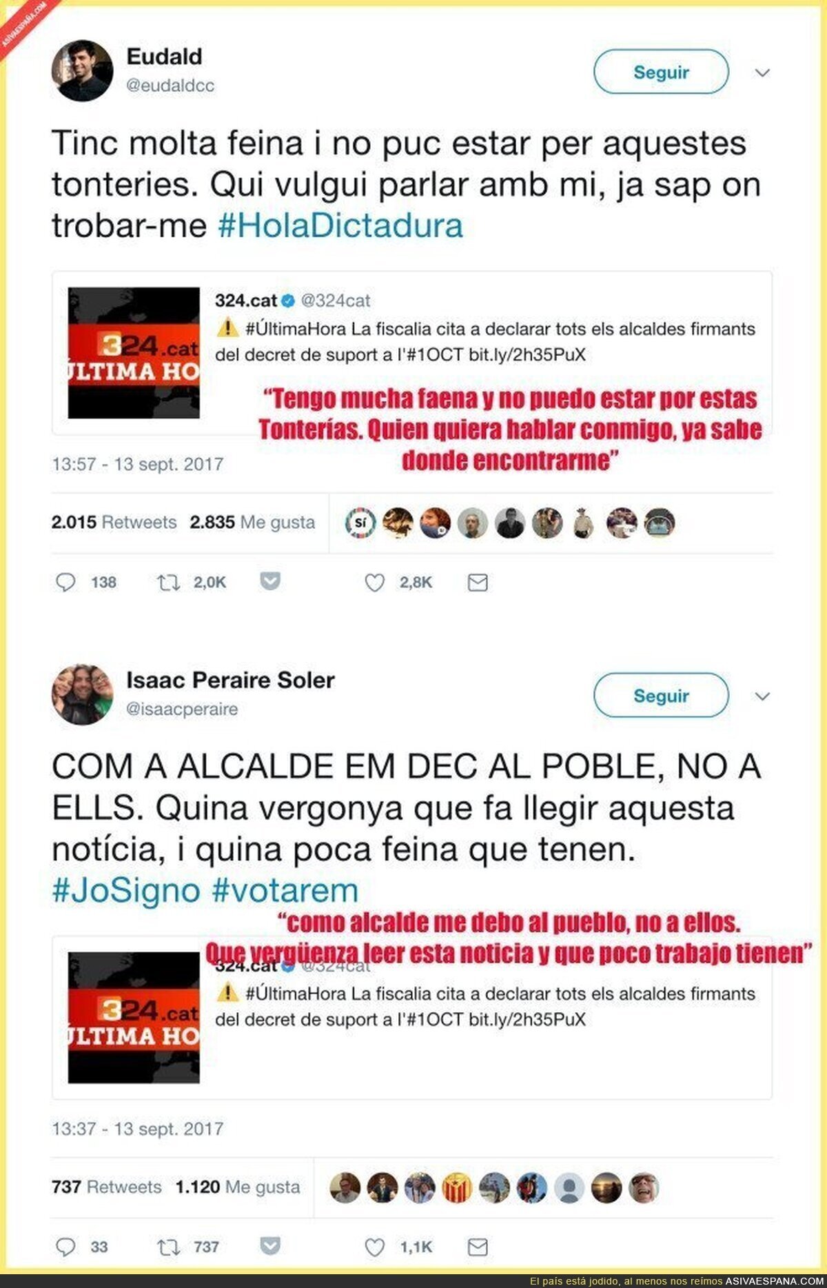 Los alcaldes independentistas se rebelan contra la Fiscalía