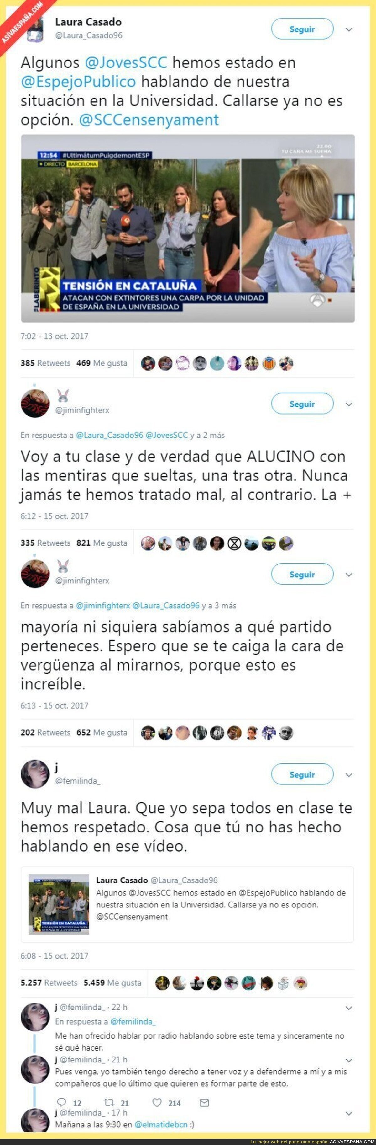 Parece que Laura ahora si lo tendrá complicado en clase