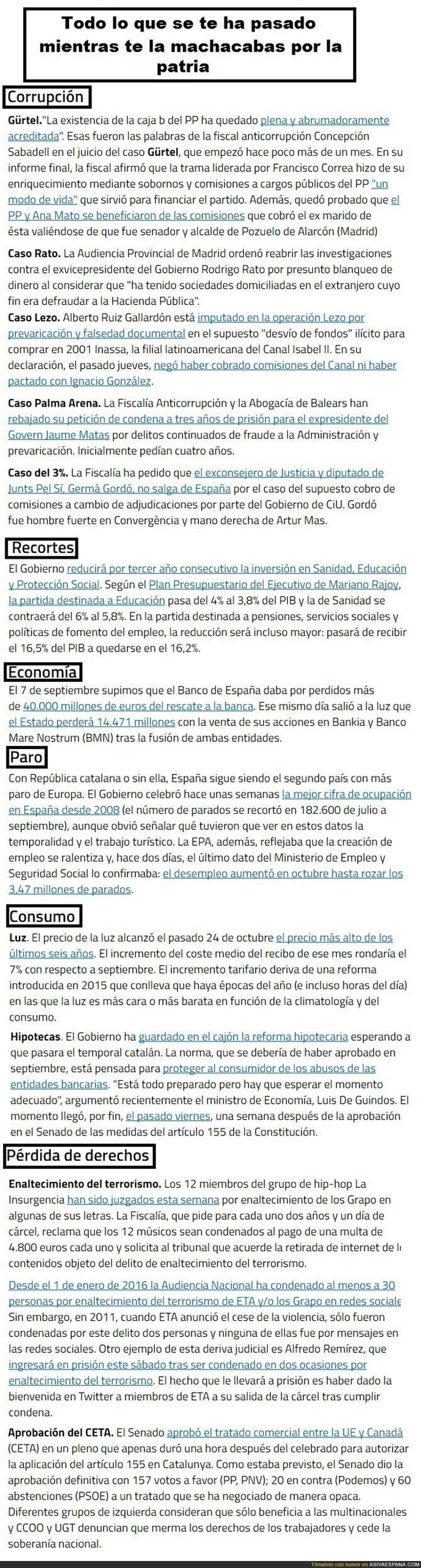Ahora vas y lo cascas