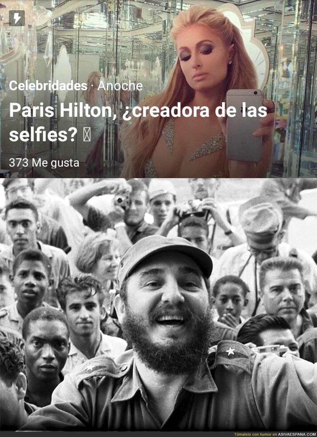 Paris Hilton no es la creadora de los selfies