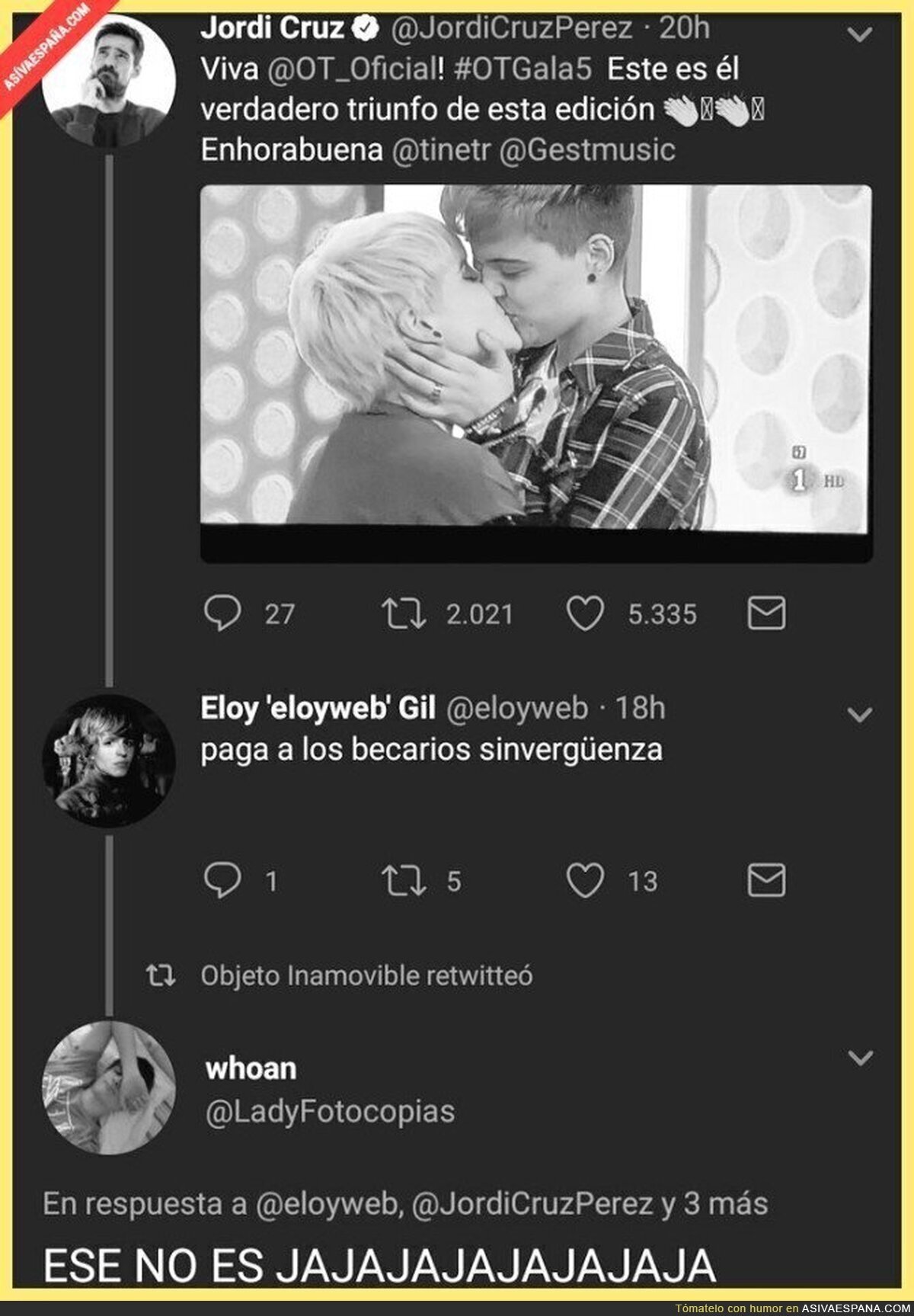 Por estas cosas Twitter es maravilloso