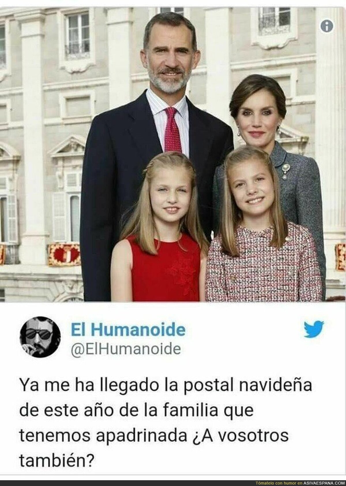Una alegría recibir esa postal de la familia