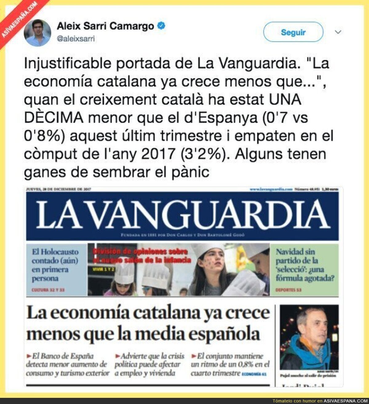 ¿Por qué crear tanto alarmismo?