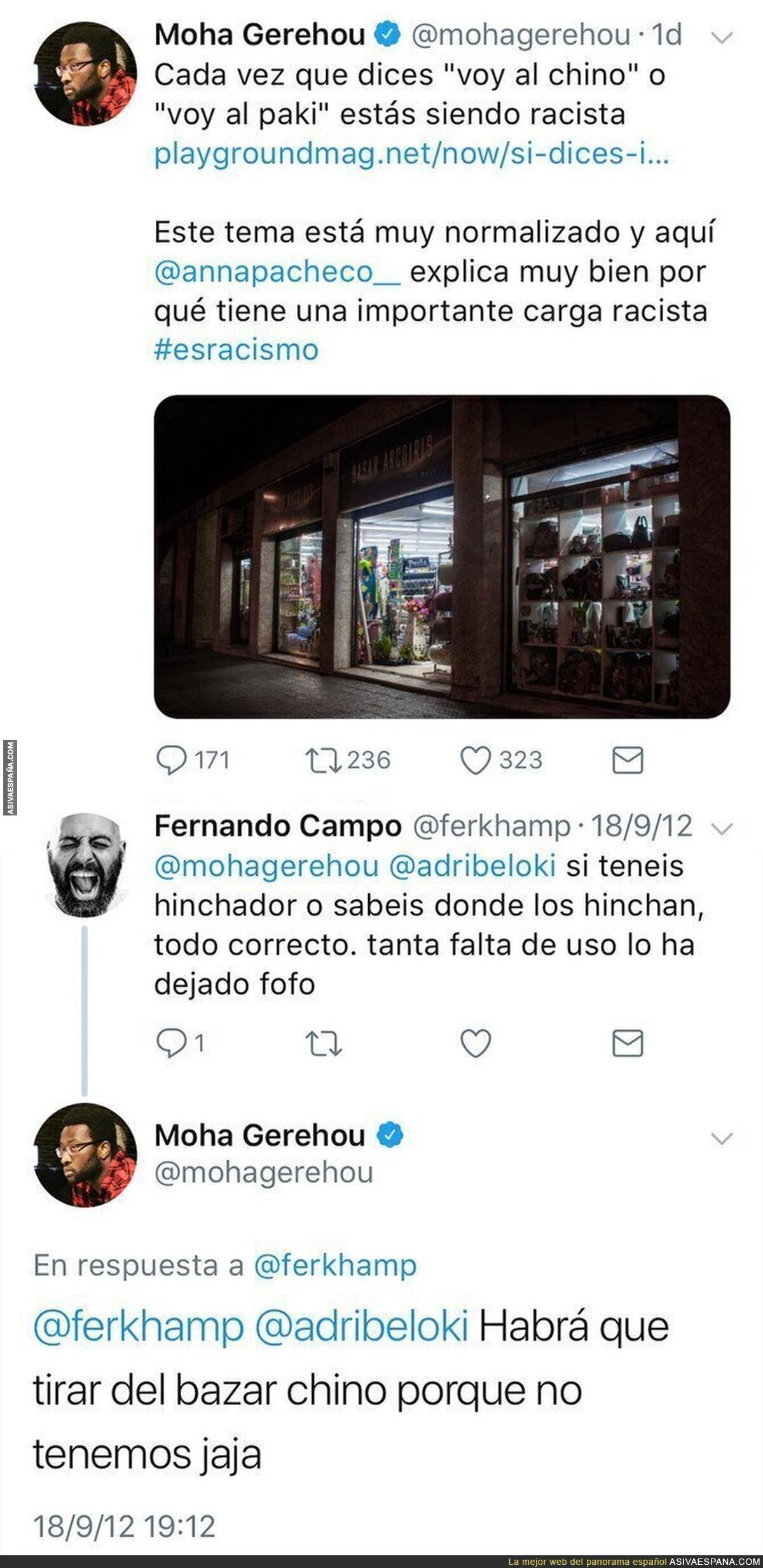 Cada vez que "vas al paki"