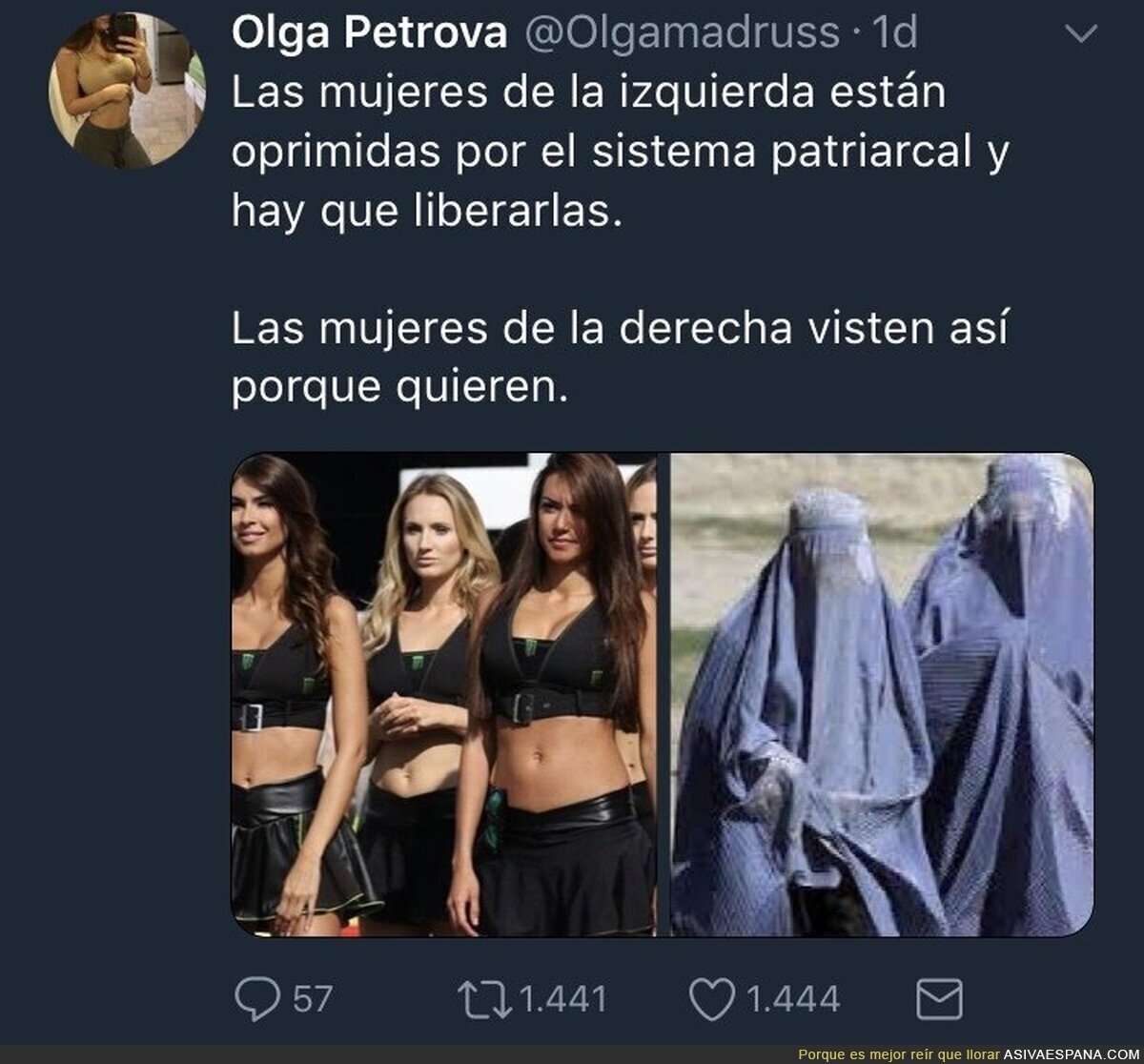 Mujeres oprimidas vs mujeres libres