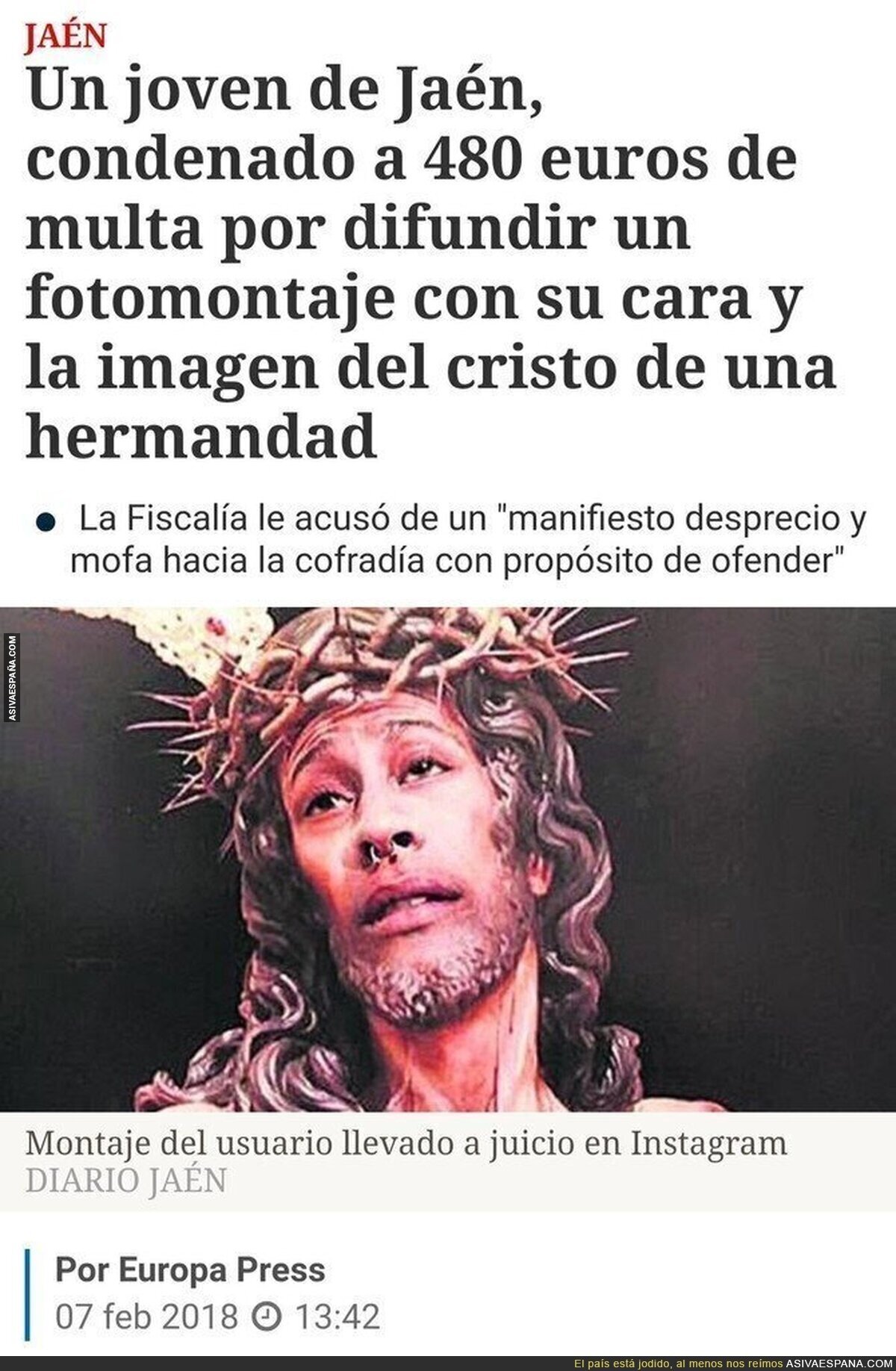 En unos años estamos lapidando infieles