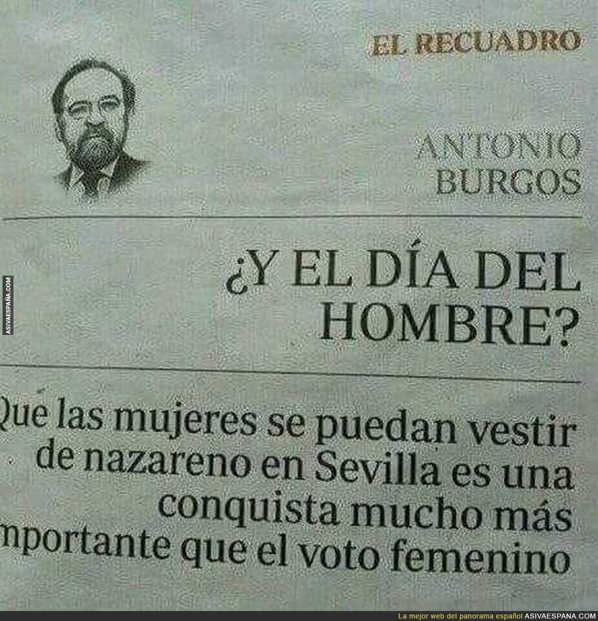 Nunca hay que olvidar a los cavernícolas