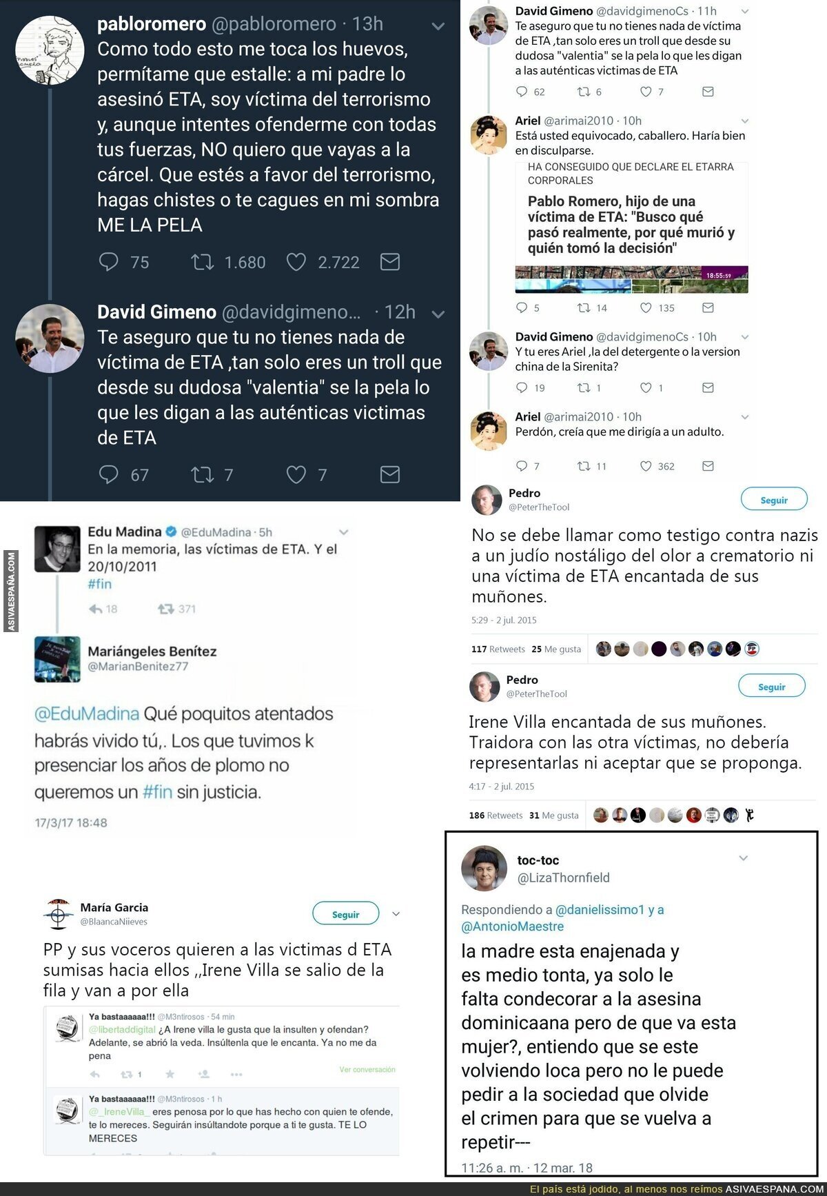 Tengo más derecho que tú a sentir el dolor que no he vivido