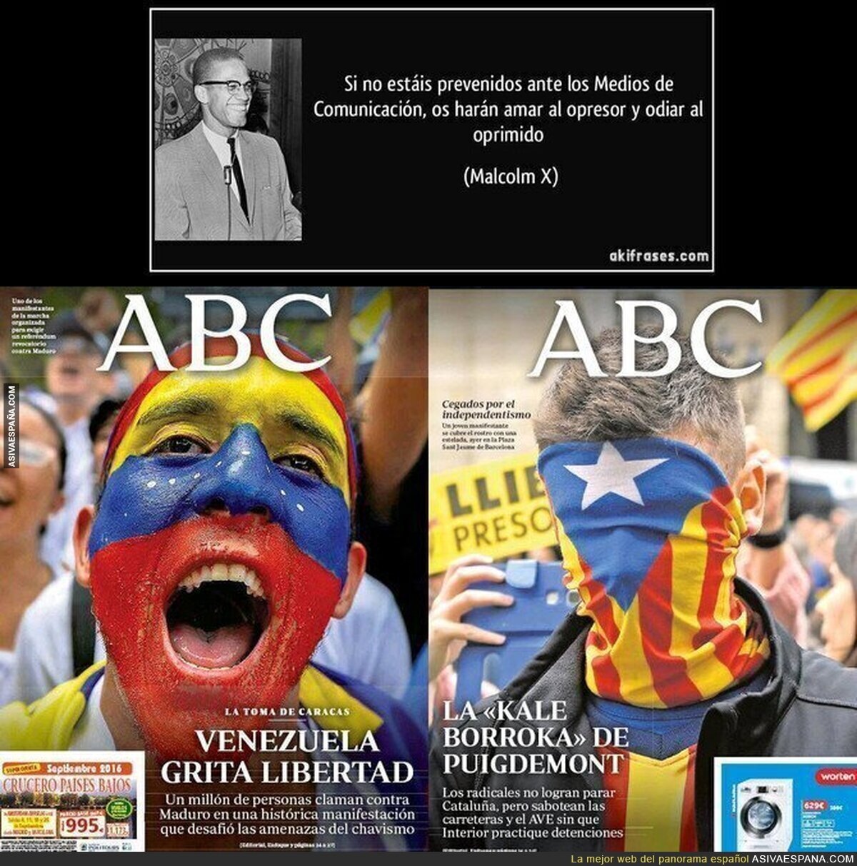 Doble rasero del periódico que dedicaba portadas a Hitler