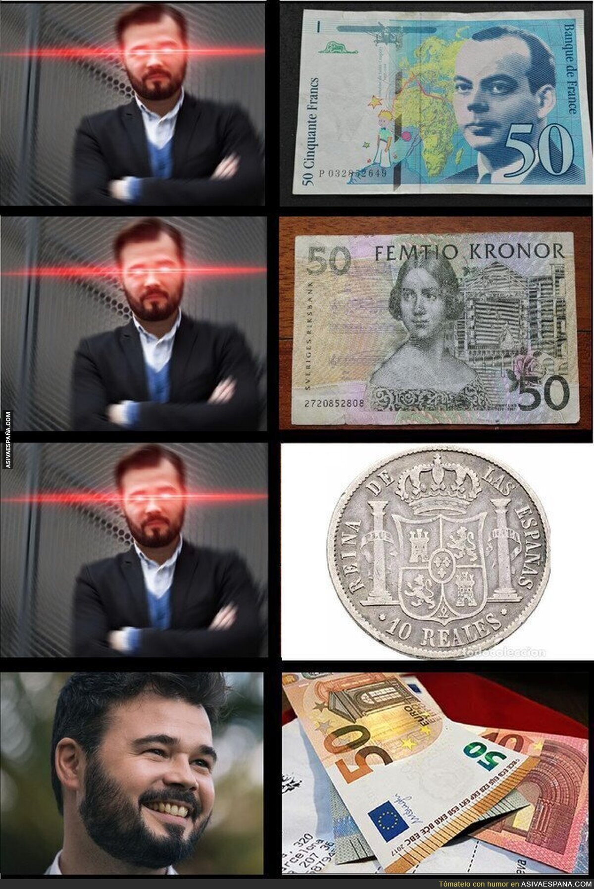 ¡Suerte que hemos cambiado al Euro!
