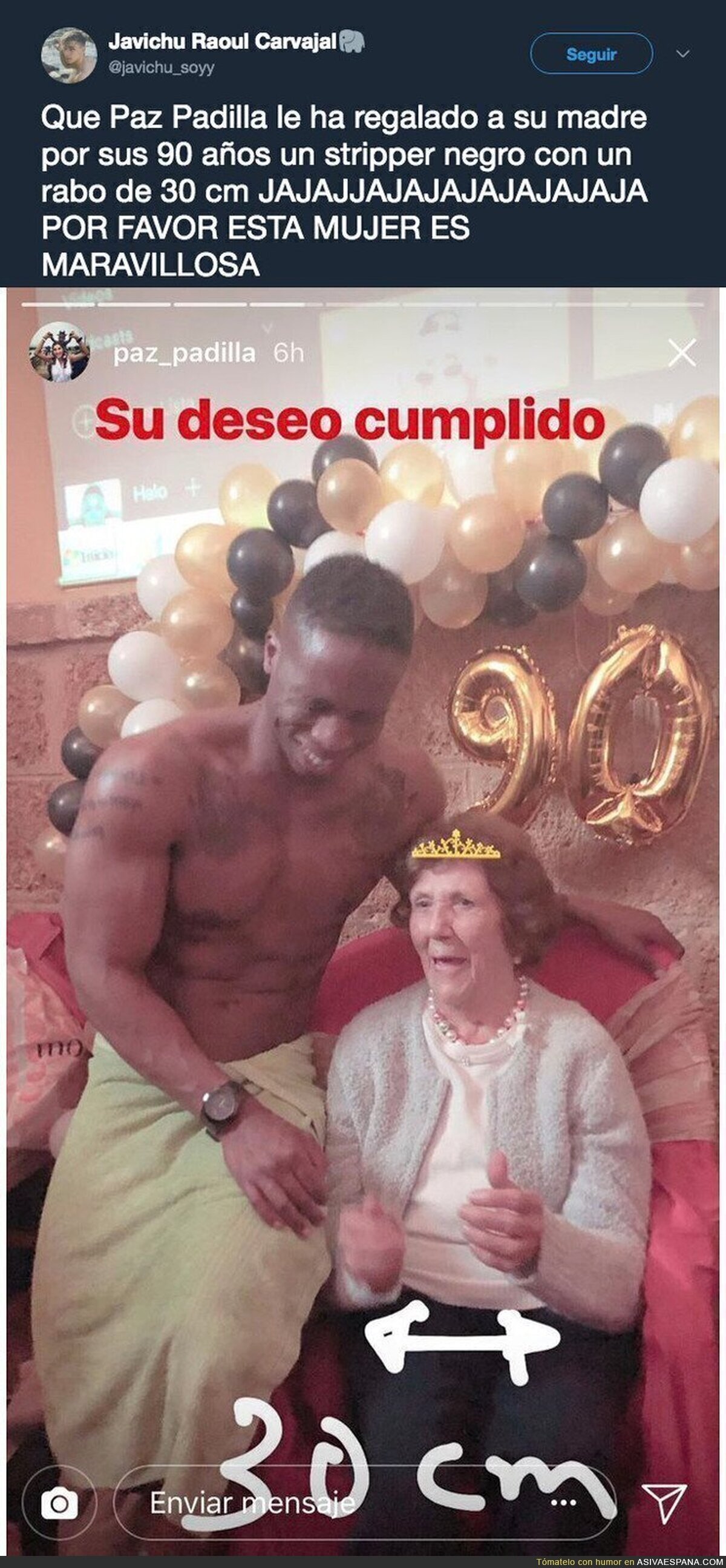 El maravilloso regalo de Paz Padilla a su madre por su 90 cumpleaños