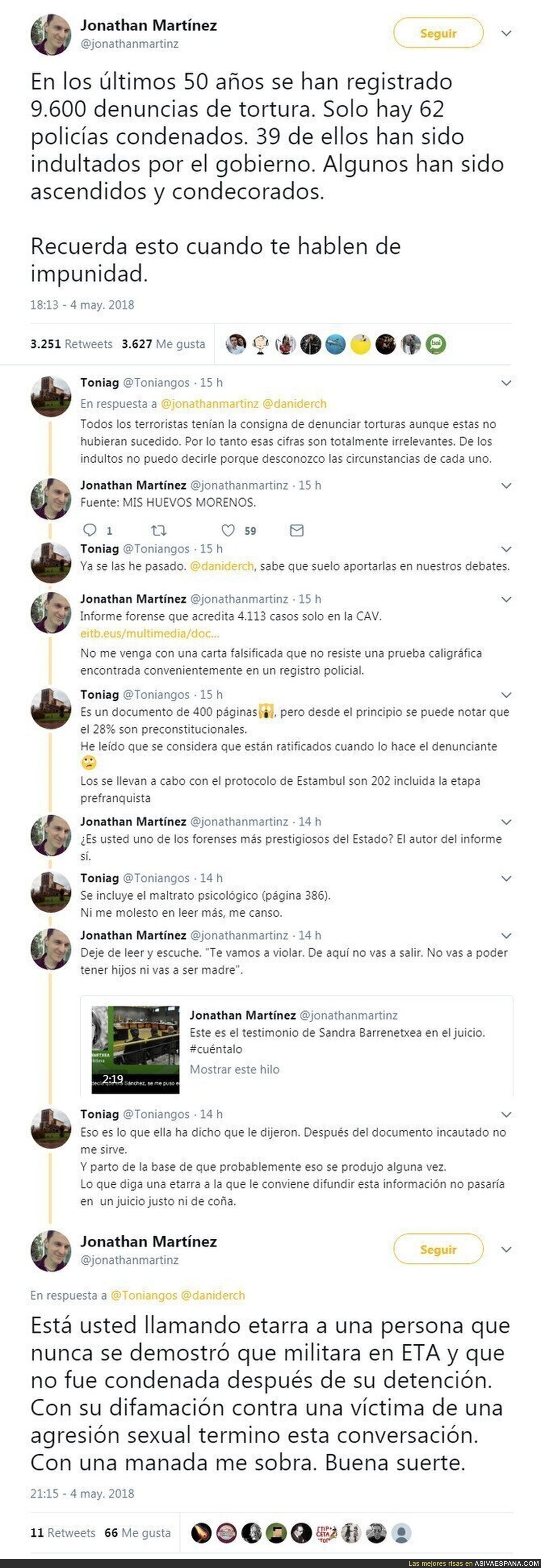 La facilidad con la que alguien puede ser acusado de etarra radica en la ignorancia de una población así
