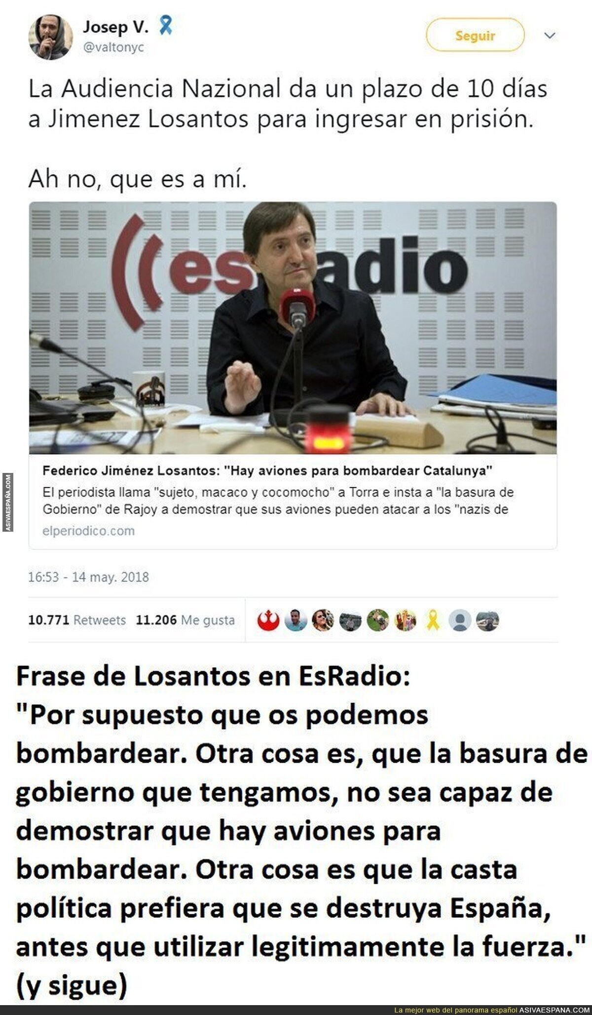 Ya lleva acumuladas varias perlas pero la AN se rasca la pancita