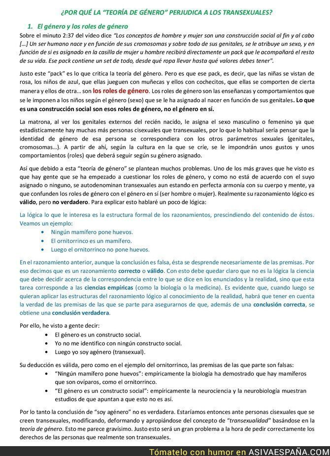 88872 - El problema con la transexualidad