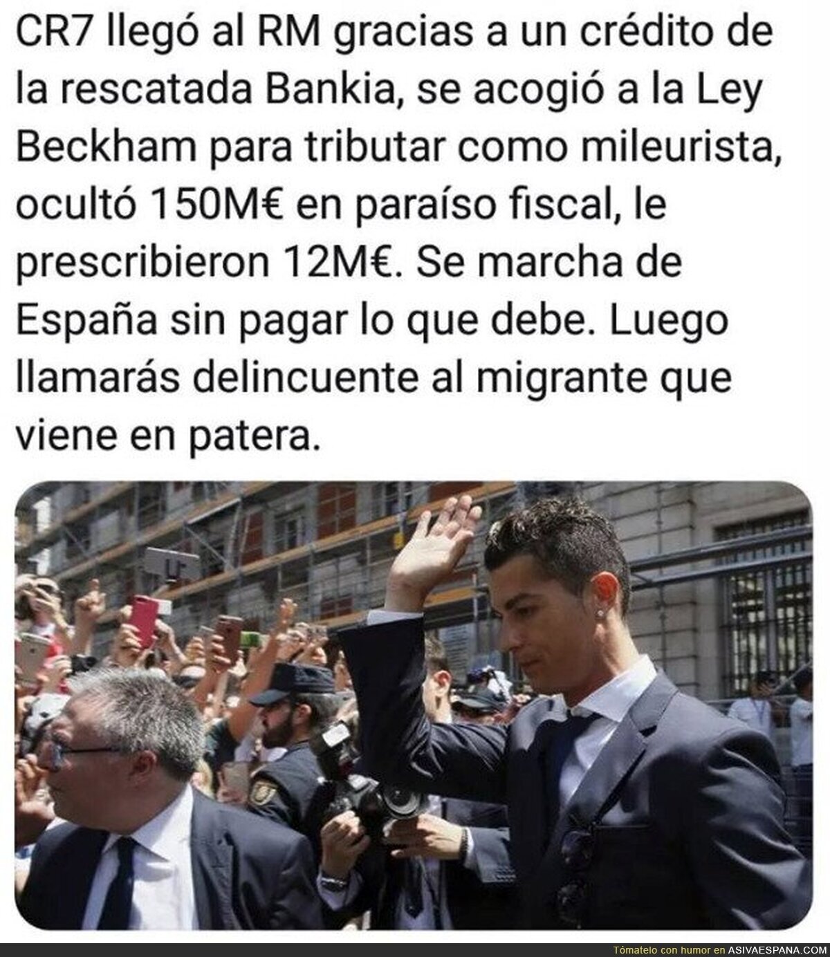Así vino y así se va Cristiano de España