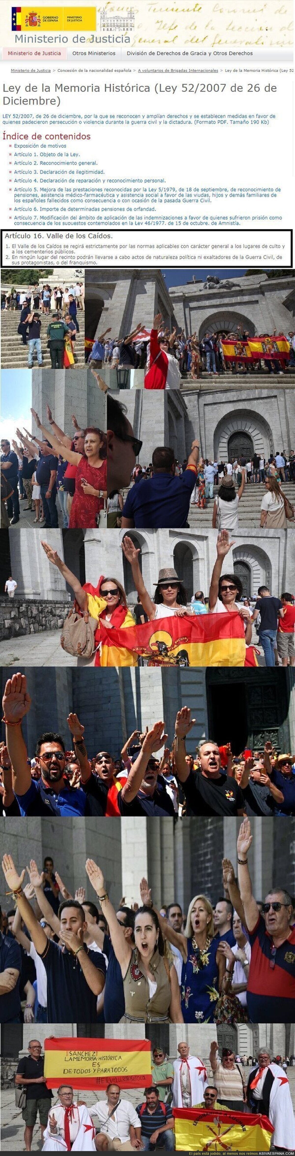 ¿Dónde están las cargas, detenciones, multas y desalojos? Que yo los vea