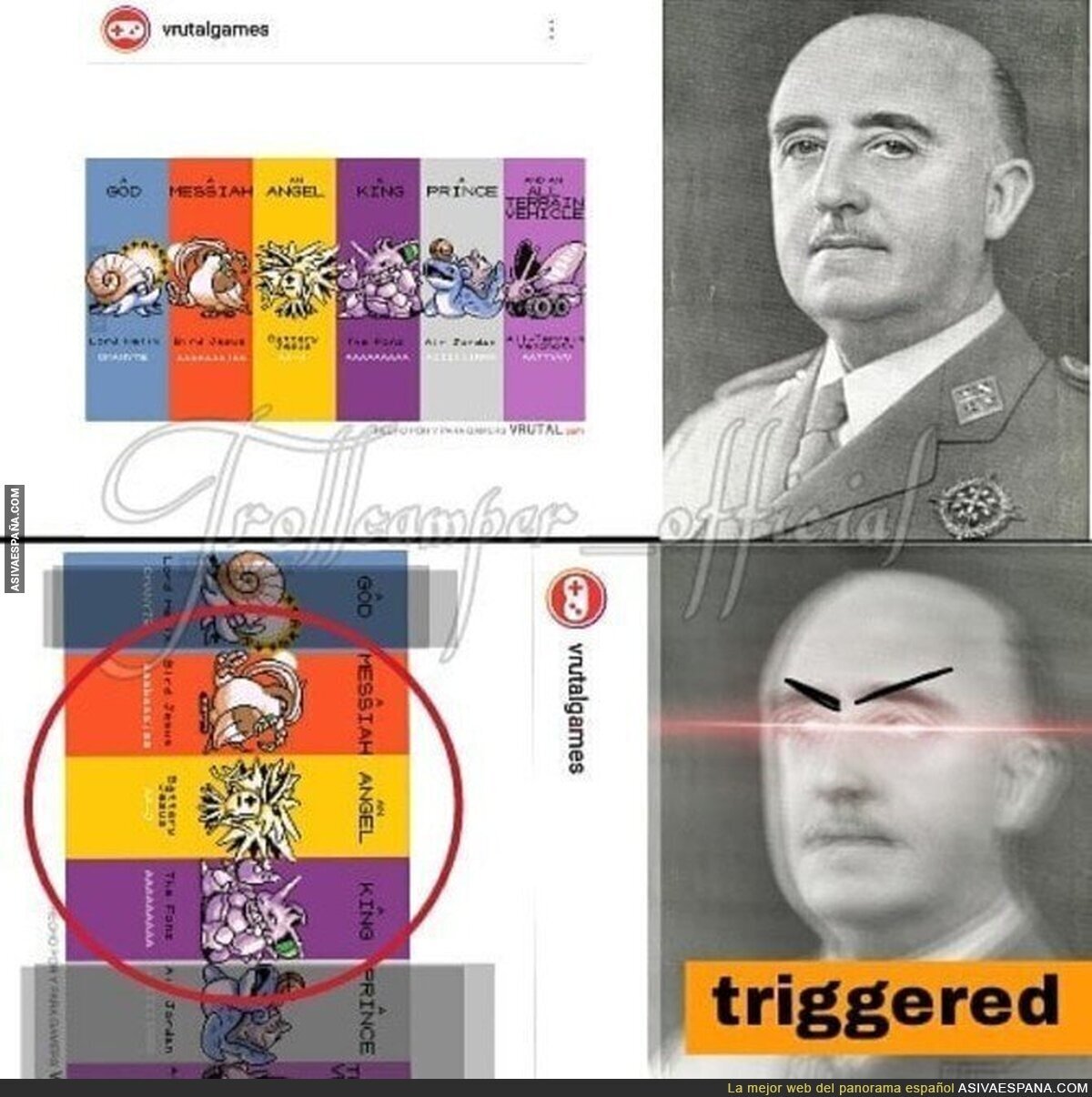 A Franco no le gusta esta combinación de colores