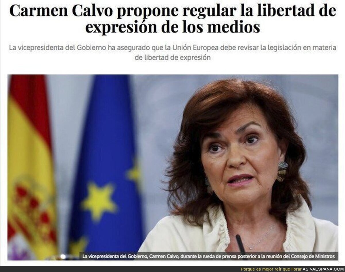 La libertad de expresión es binaria, o te puedes expresar como quieres o no. Esto solo es maquillar la palabra censura.
