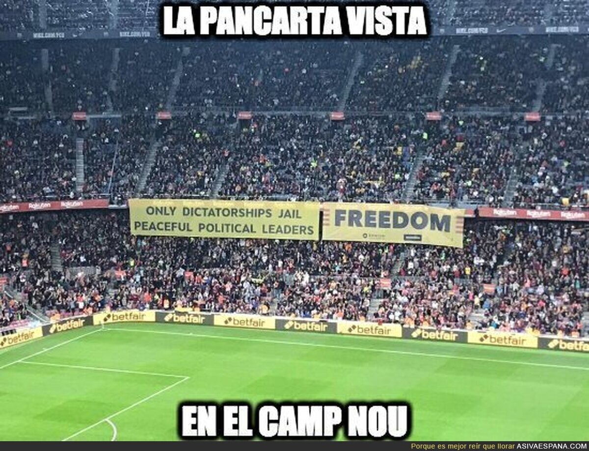 El mensaje habla por si solo