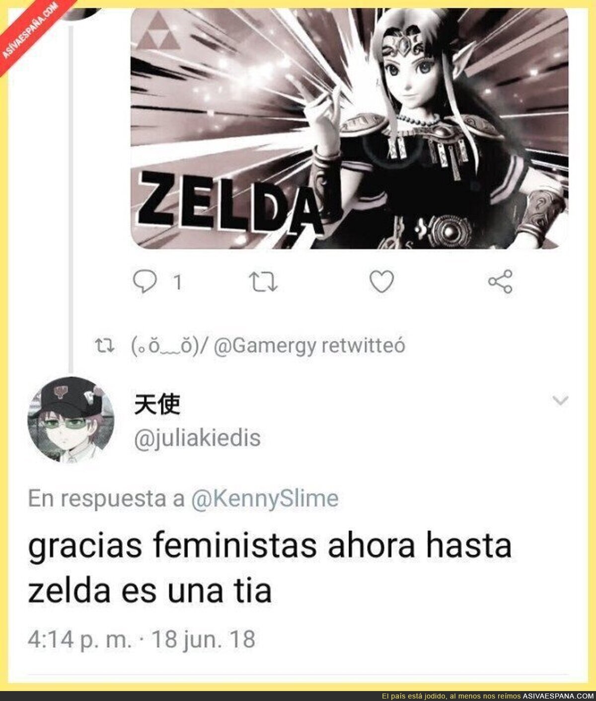 ¡Zelda es una tía!