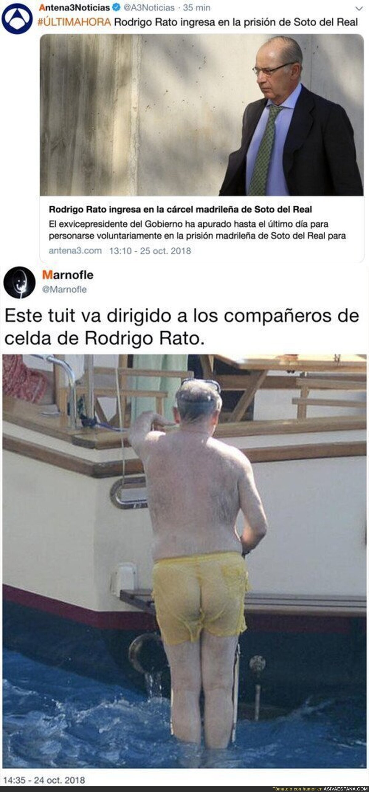 Que lo disfruten mucho en prisión