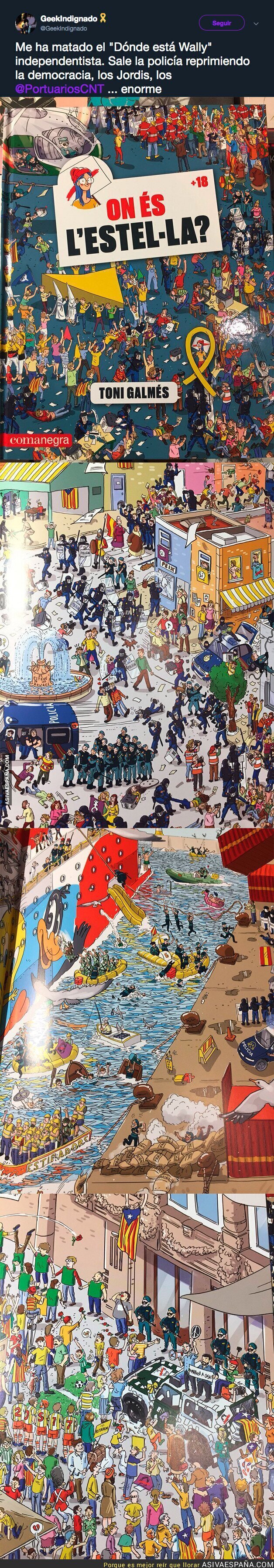 Inventan El Buscando A Wally Independentista Con Todo Tipo De Detalles