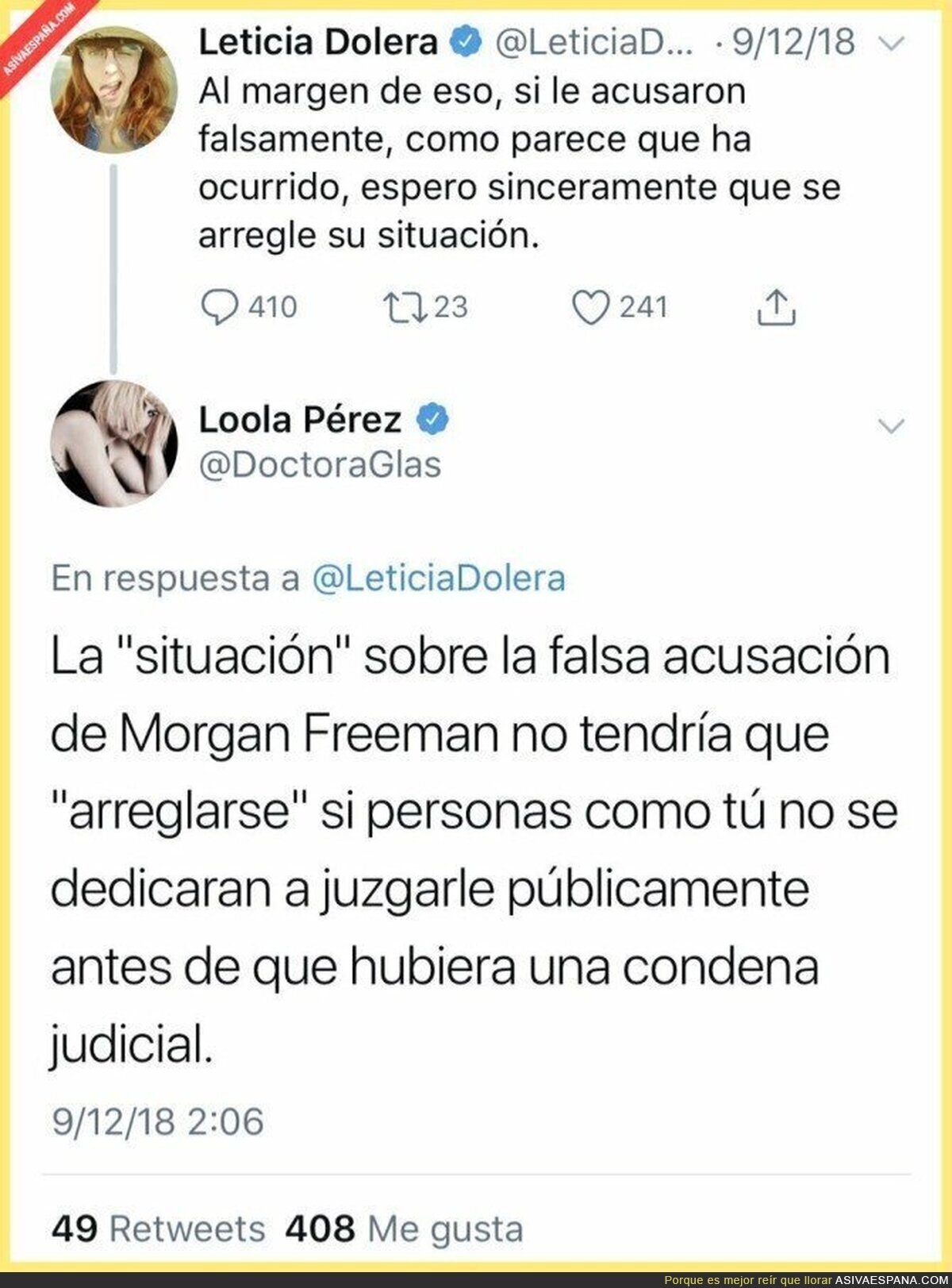 Las falsas acusaciones