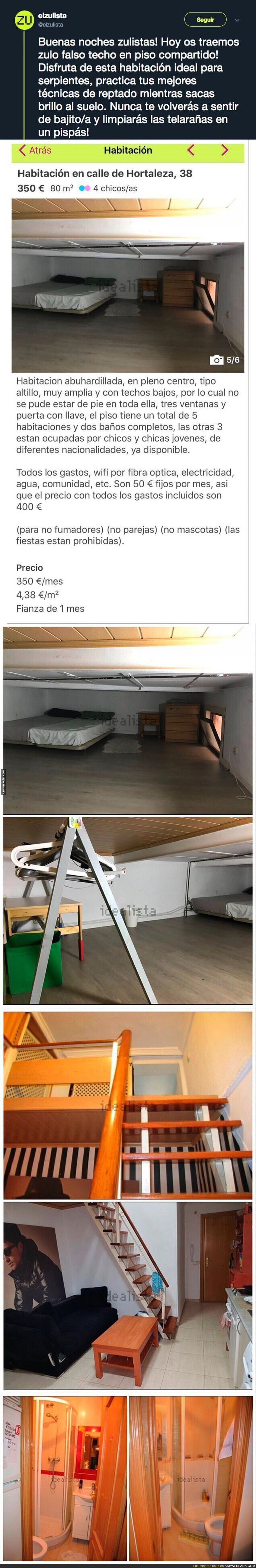 El zulo que anuncia Idealista por 350€ al mes con el que todo el mundo se está llevando las manos a la cabeza al ver todas las fotos