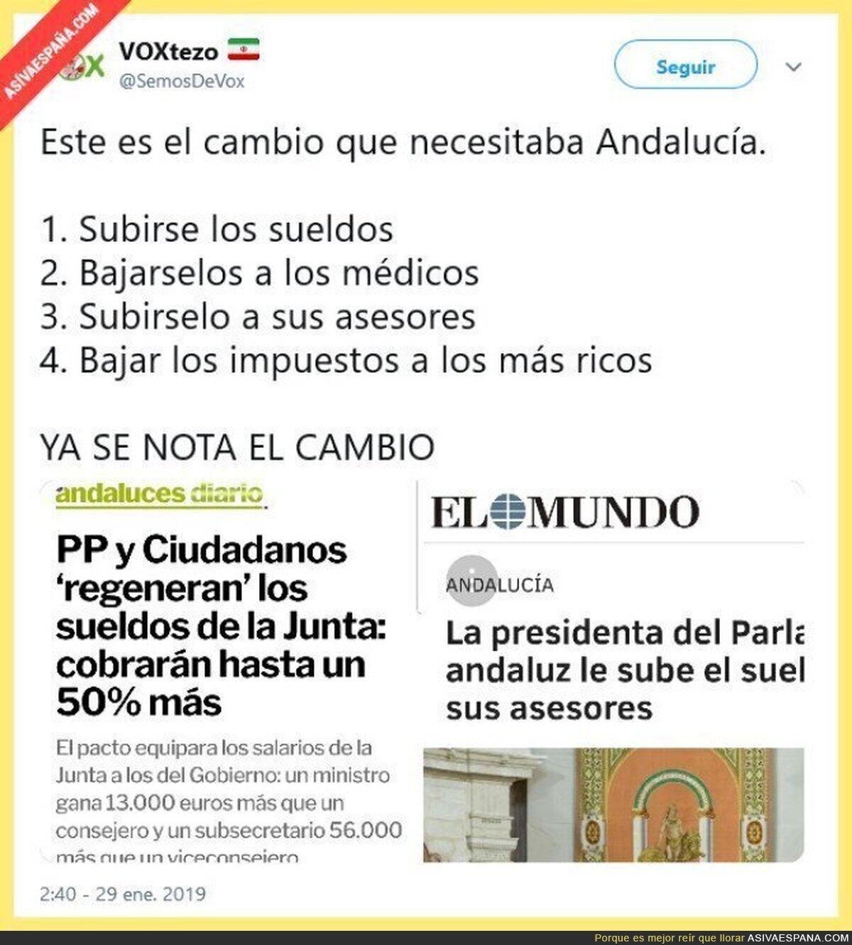 Lo que apoya el partido financiado por los extremistas islámicos