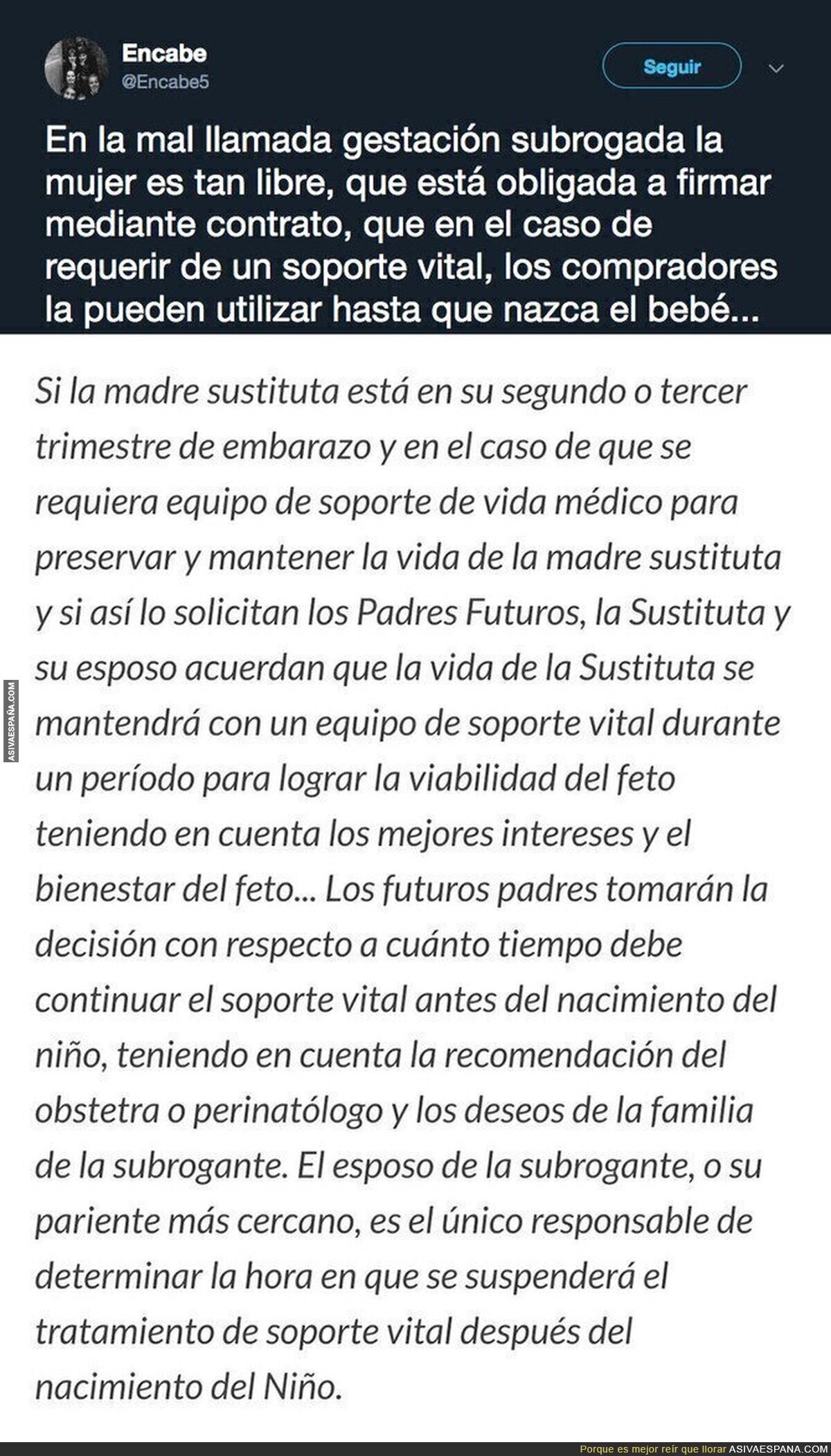 Más letra pequeña de la gestación subrogada