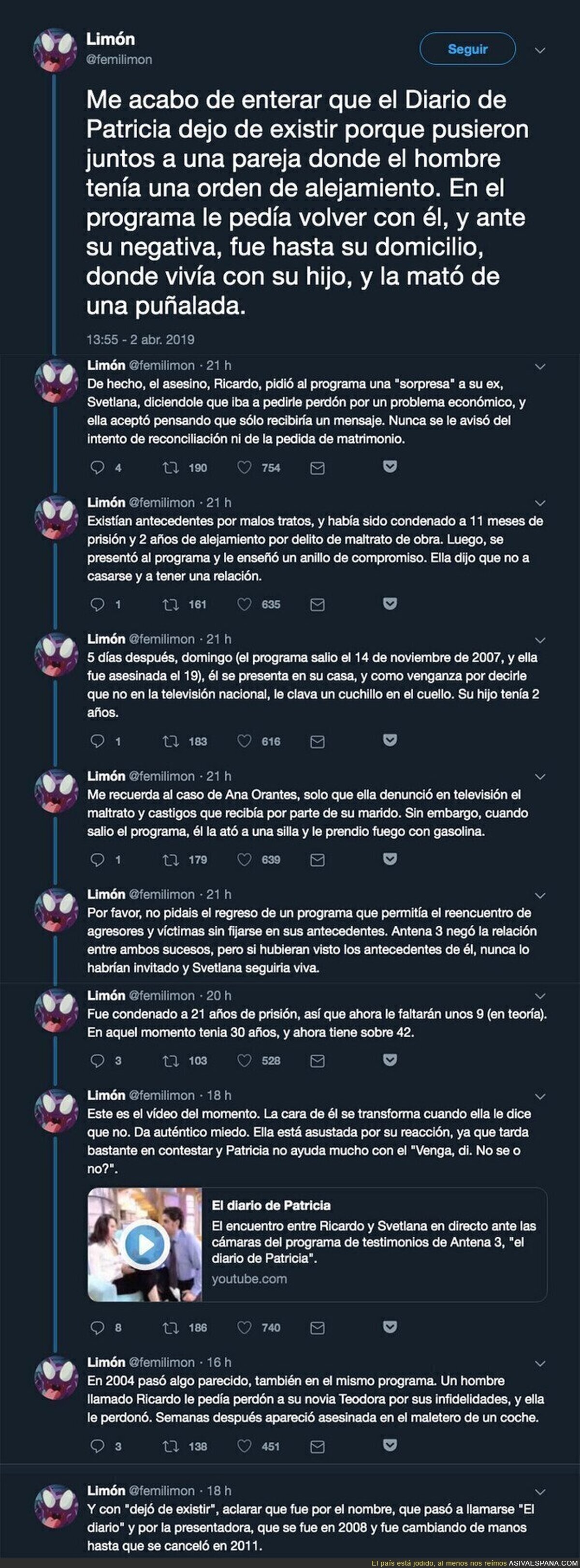 Muy fuerte: Sale a la luz el motivo por el que Antena 3 cerró 'El Diario de Patricia'