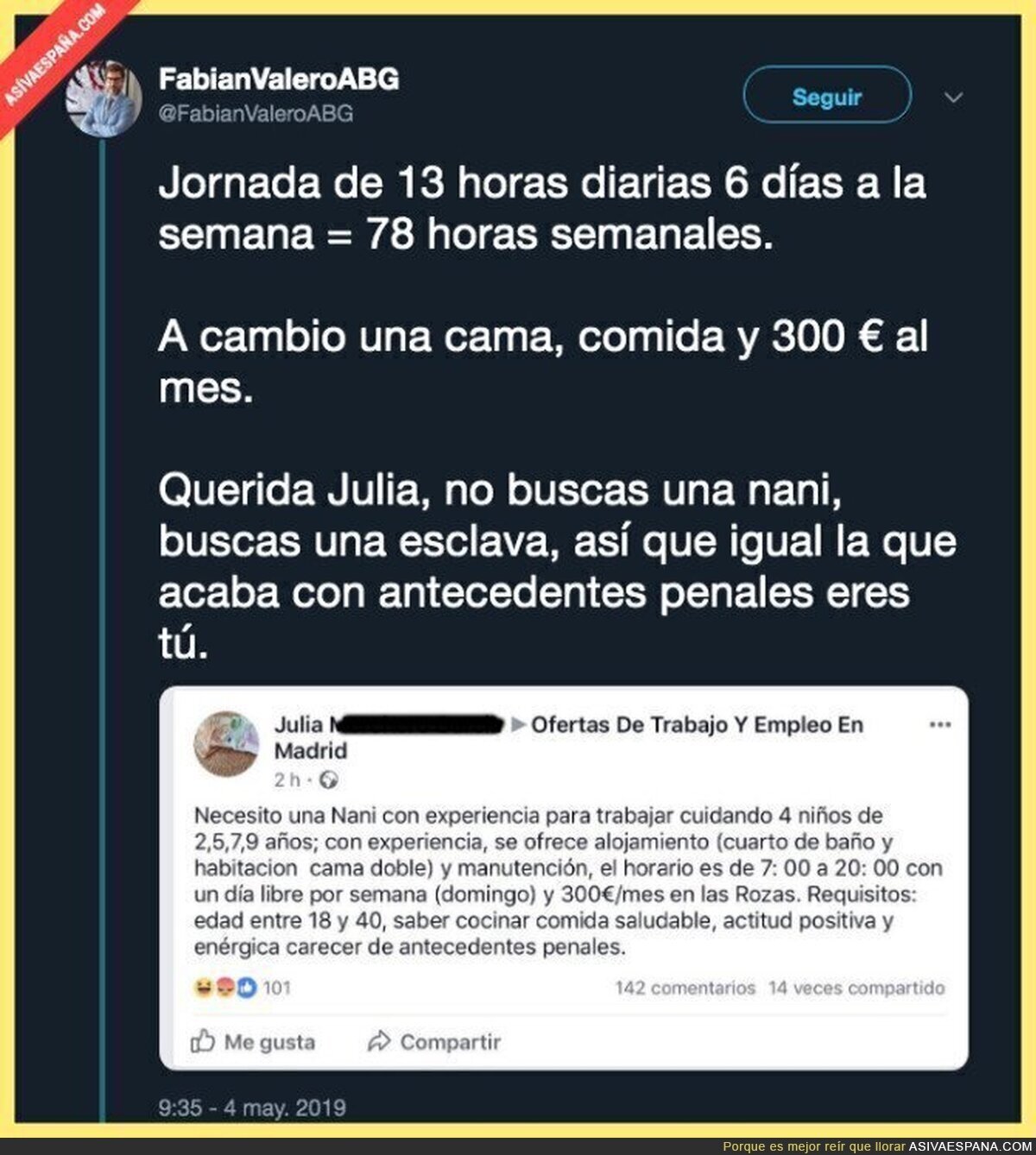 La esclavitud ha llegado en España para quedarse