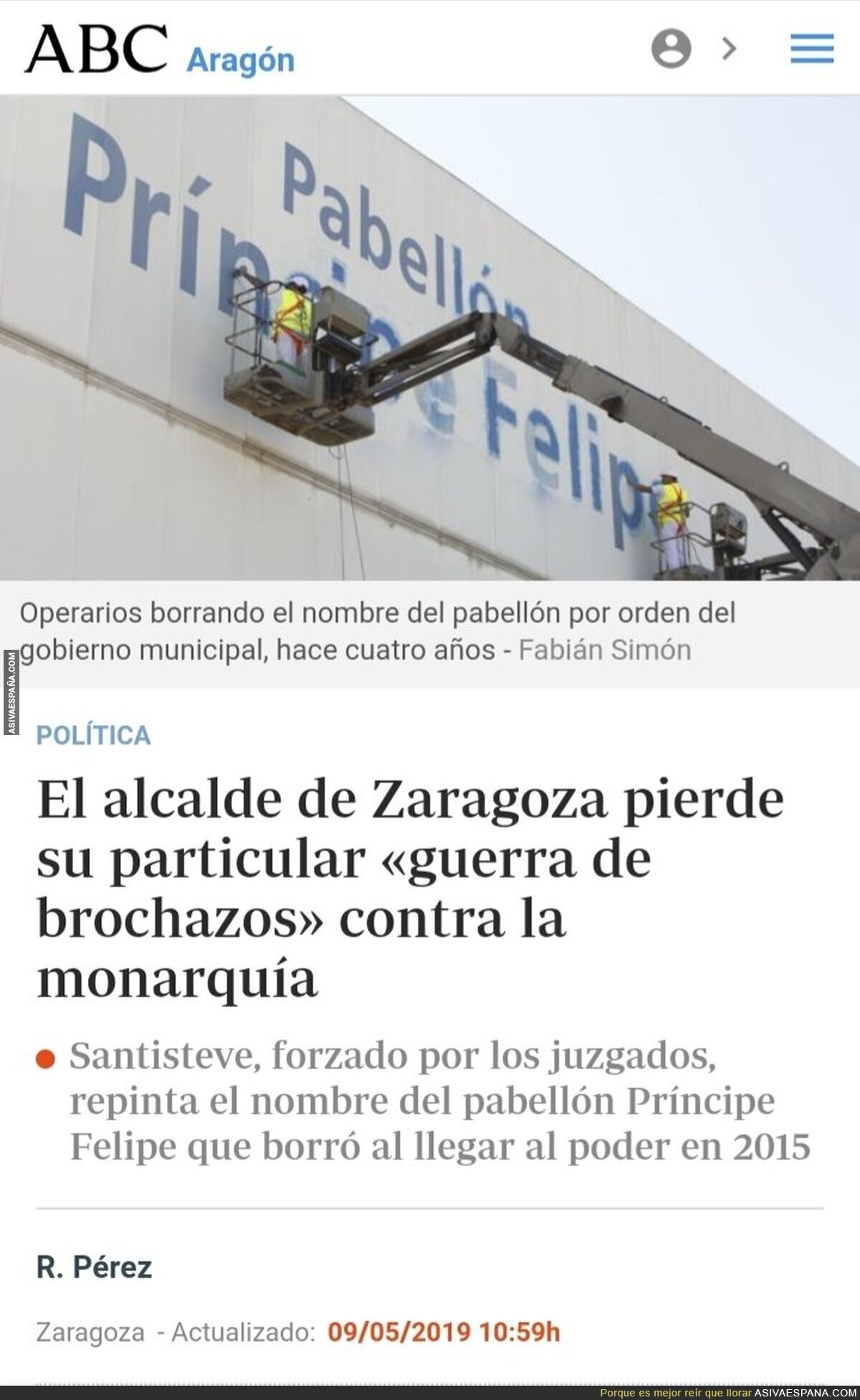 Resumen de cuatro años de pésima gestión de Santiesteve plasmados en una foto