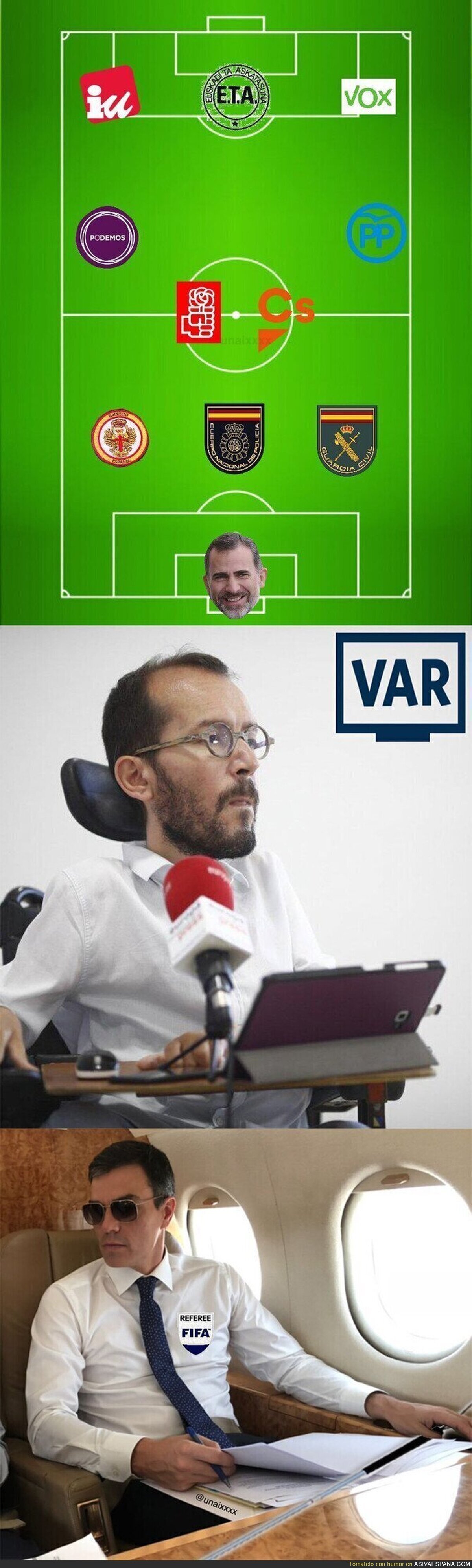 La política española en el fútbol