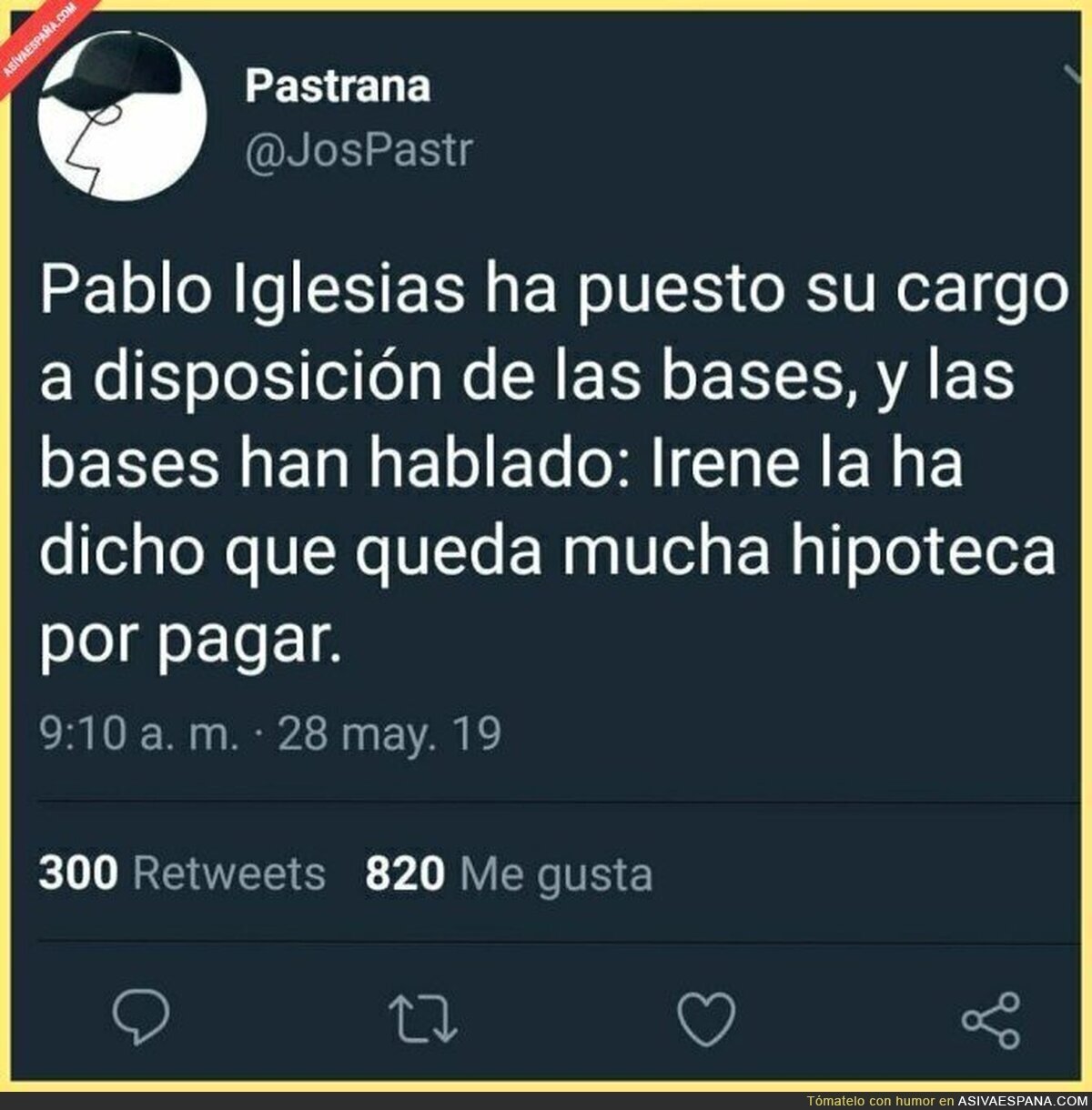 El chalet no se paga solo